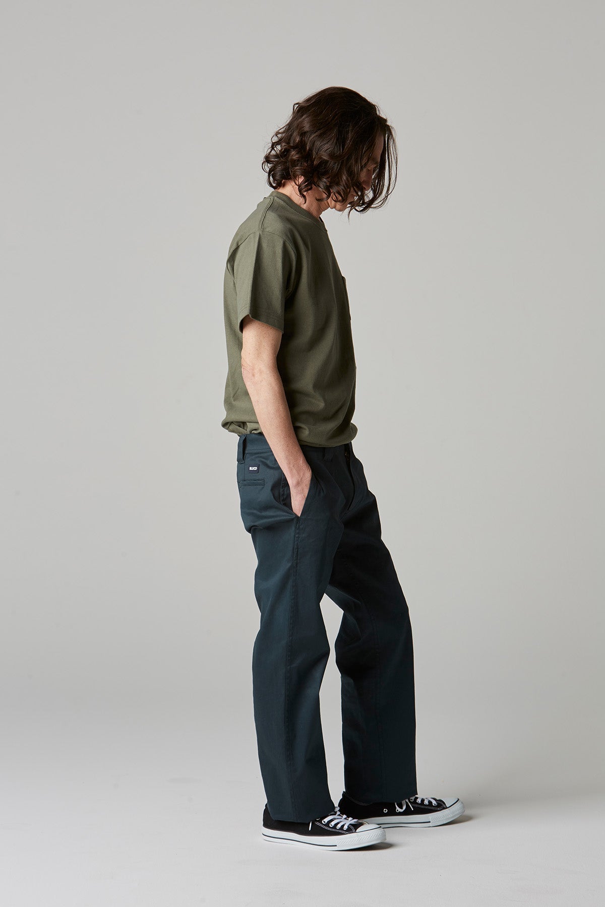 SLIM WORK PANTS -Stretch-