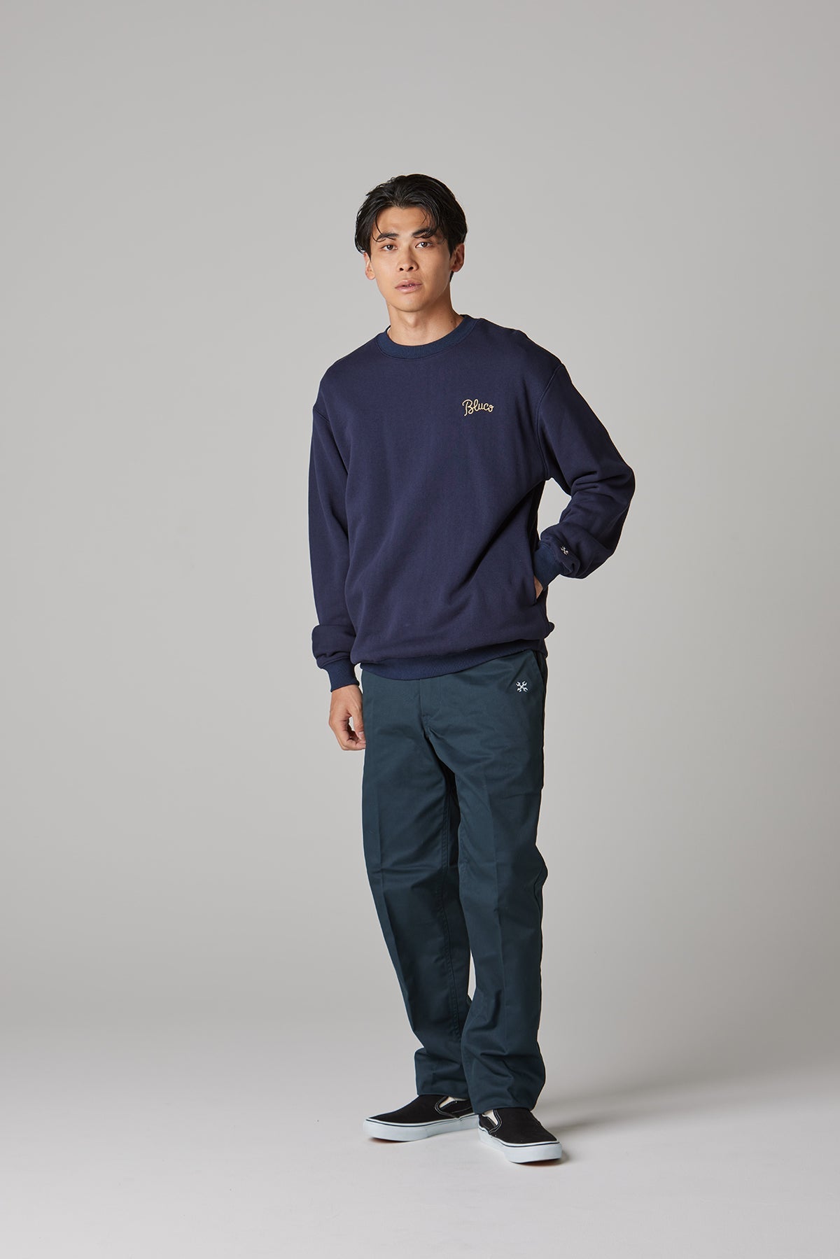 HEAVY PILE  SWEATSHIRTS -EMB-