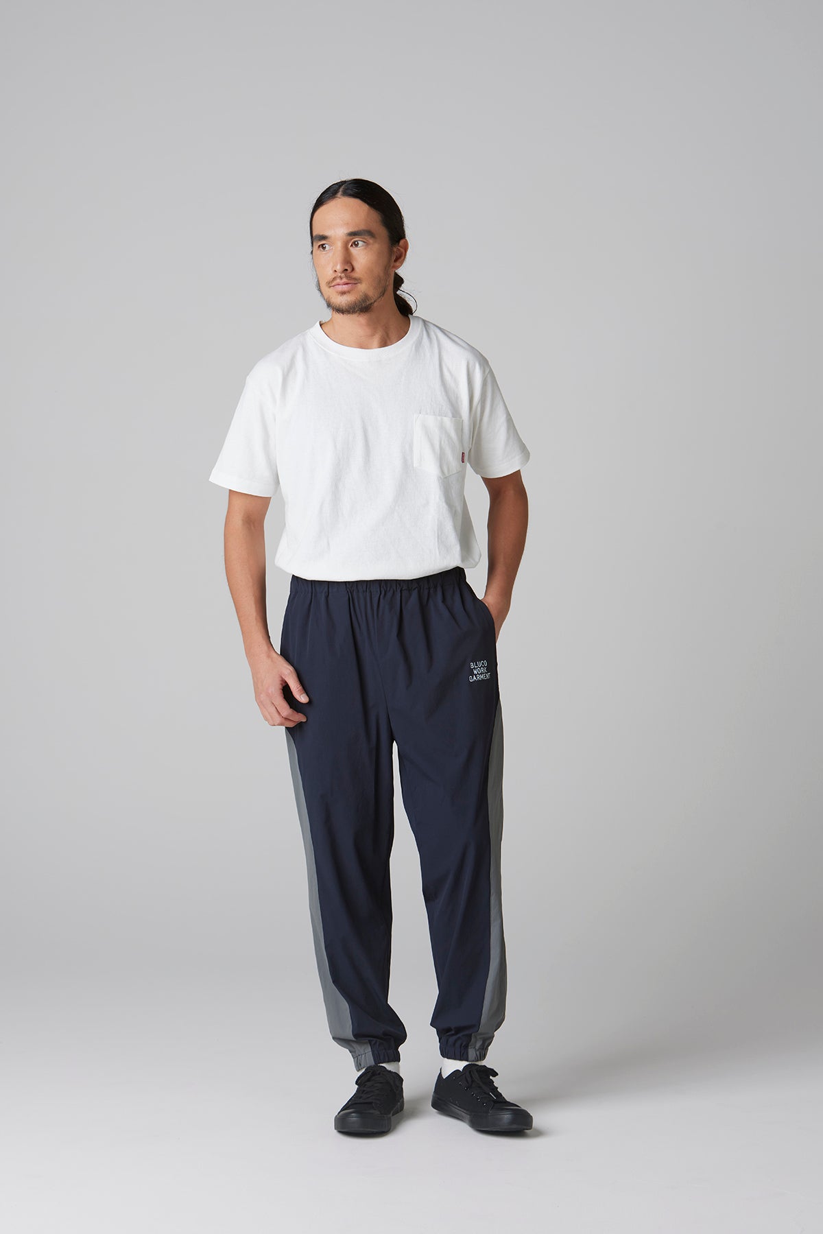 STRETCH TRACK PANTS -COMBINATION-