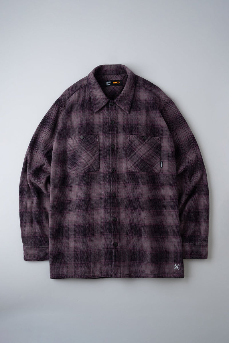 OMBRE CHECK FLANNEL SHIRT