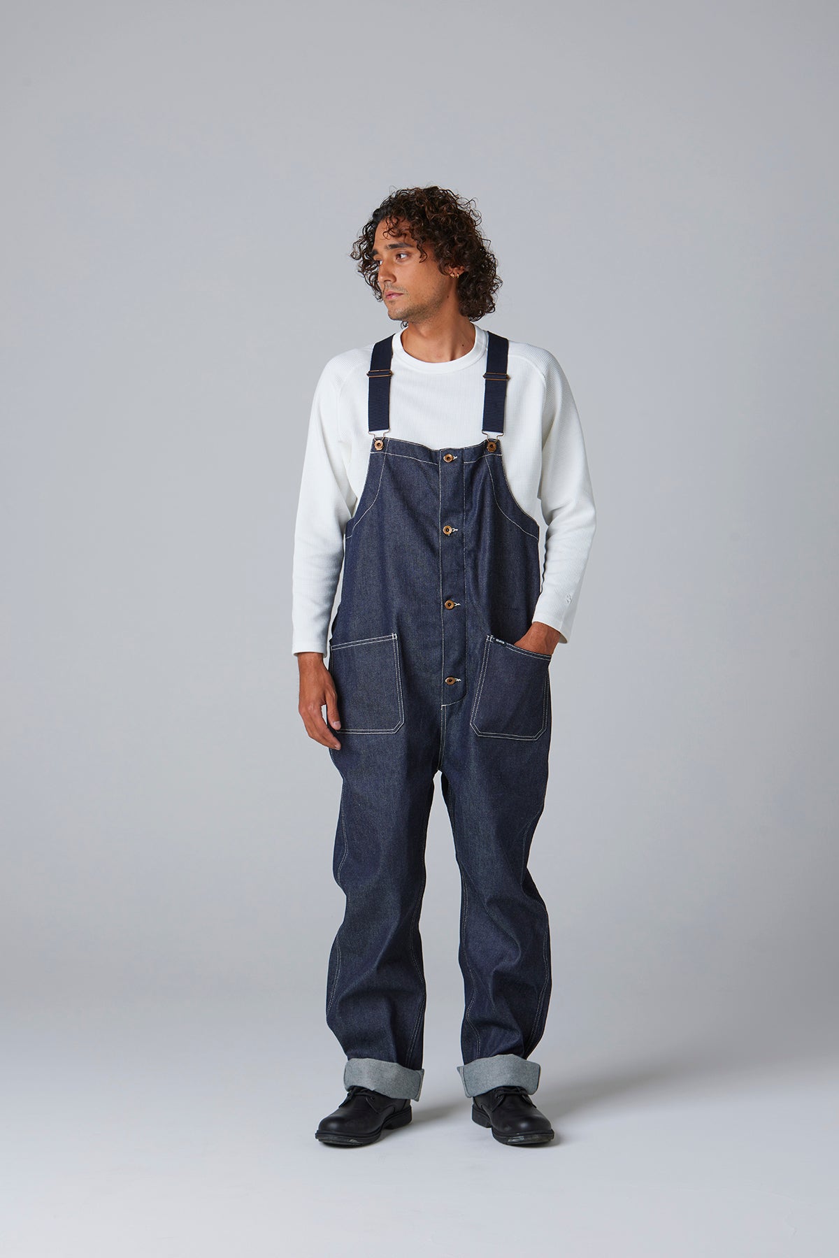 ジャパンデニム オーバーオール / リジッド