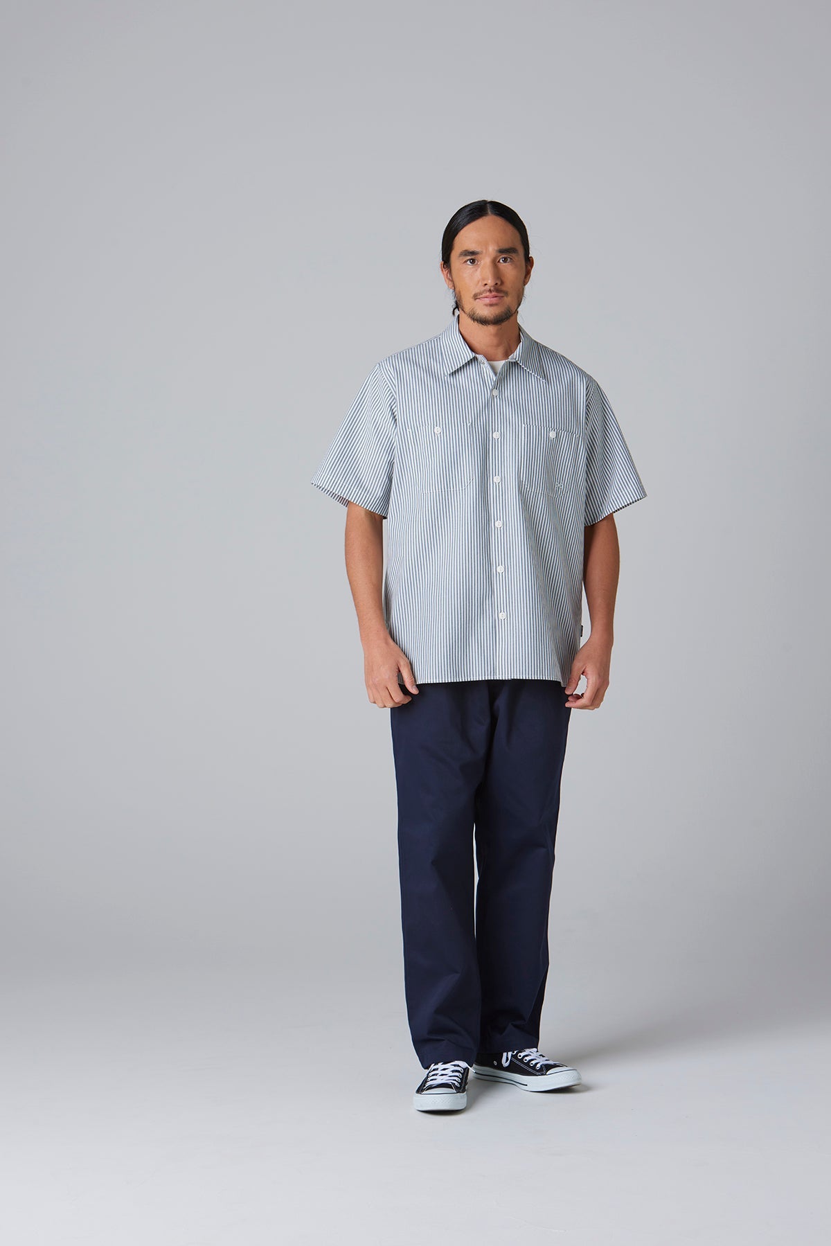 スタンダードワークシャツ S/S -Stripe-