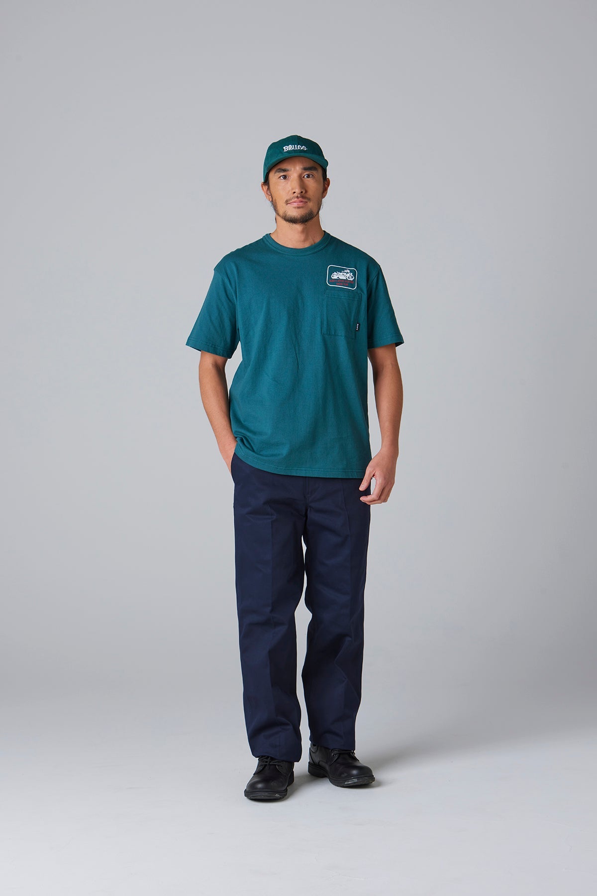 (JOYRIDE SPEED SHOP×BLUCO) ポケットTシャツ -Racing-