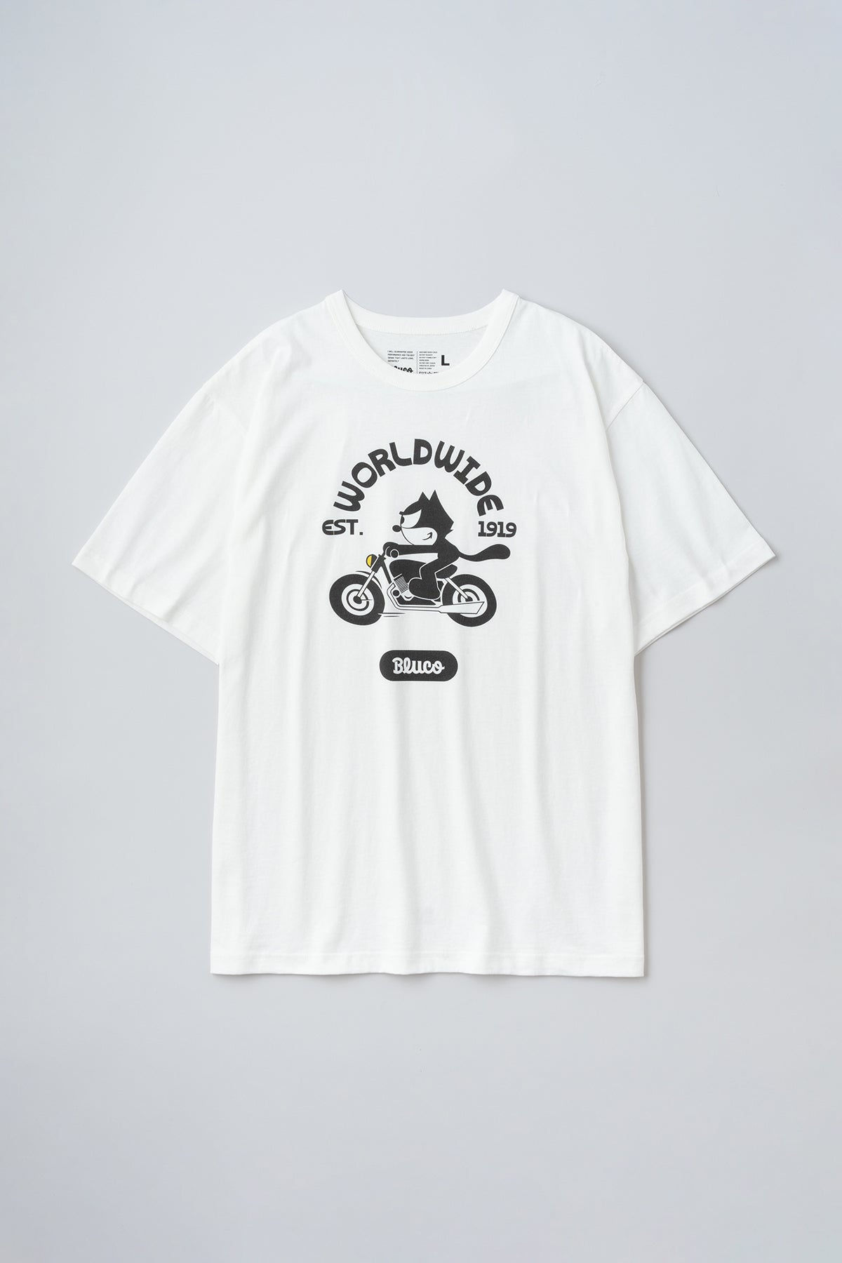 (FELIX×BLUCO) プリントTシャツ "World Wide"