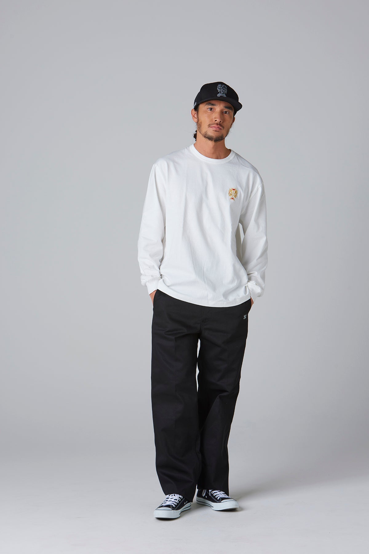 (MOONEYES x DOGTOWN x BLUCO) プリントTシャツ L/S TEE