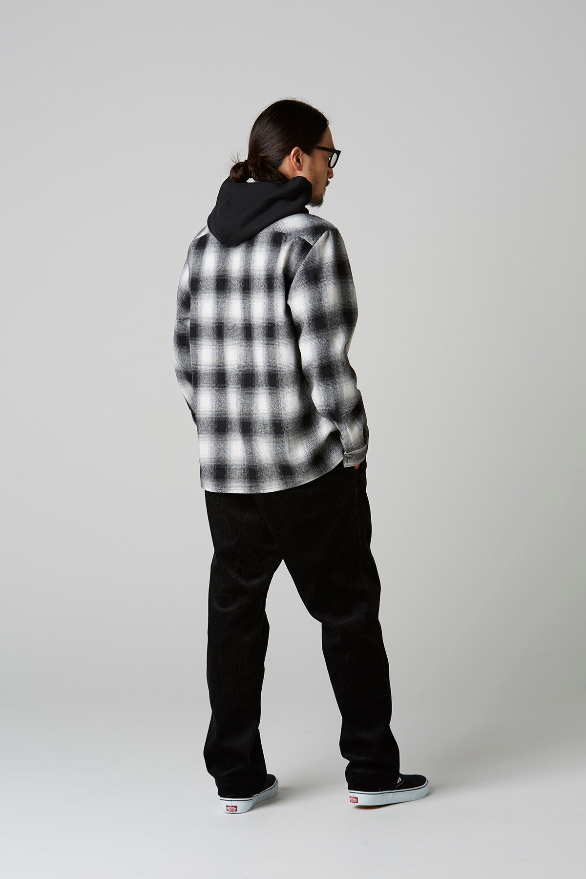HOODED FLANNNEL SHIRT