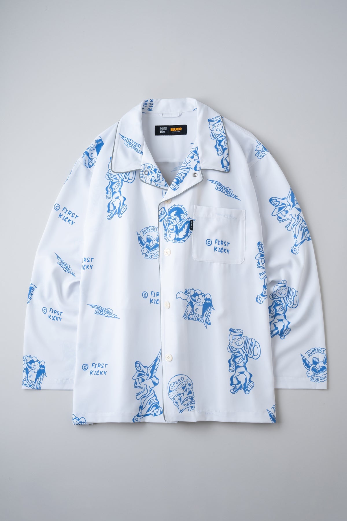 POOLSIDE SHIRT L/S -Tattoo-
