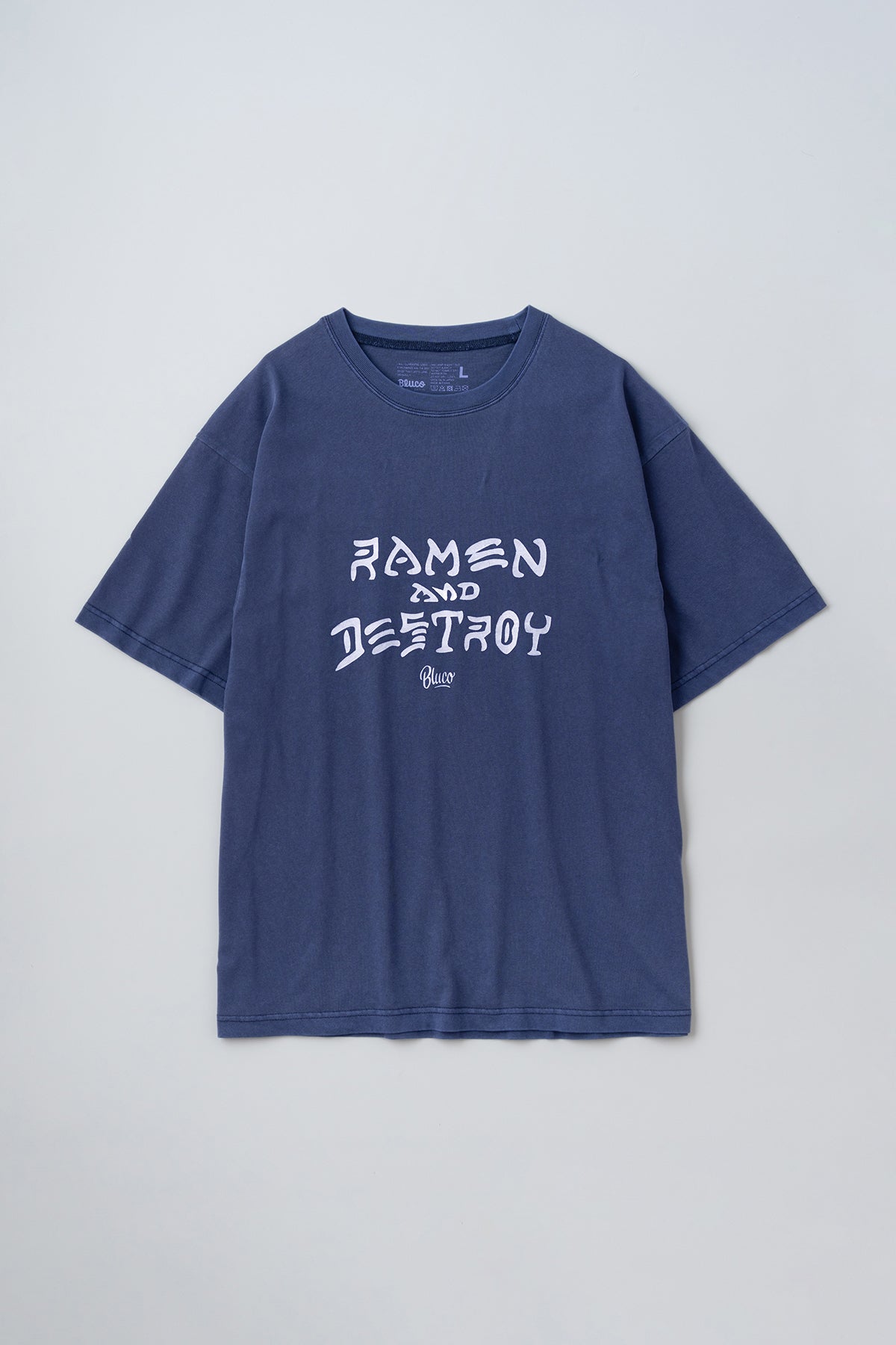 (RAMEN&DESTROY×BLUCO) ピグメントオーバーTシャツ