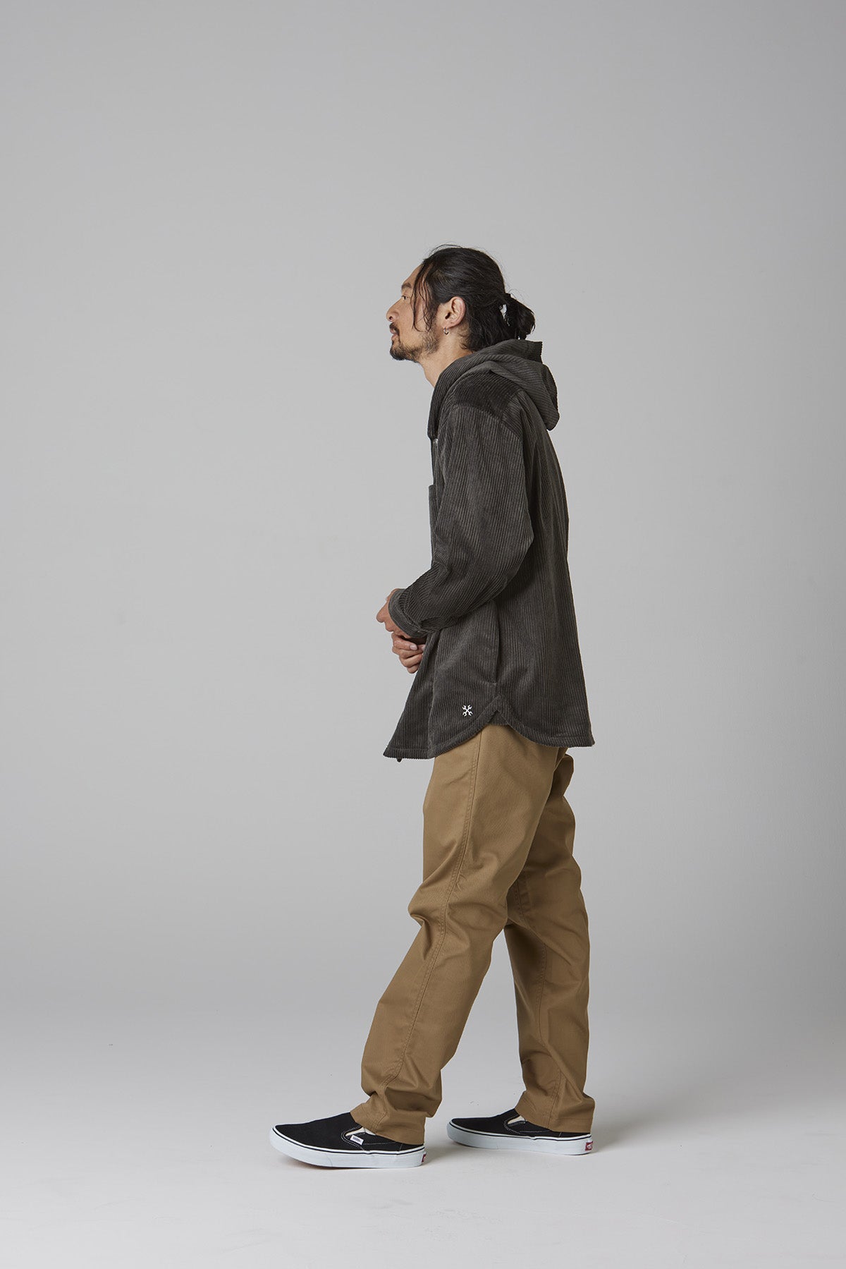 CORDUROY HOODED SHIRT