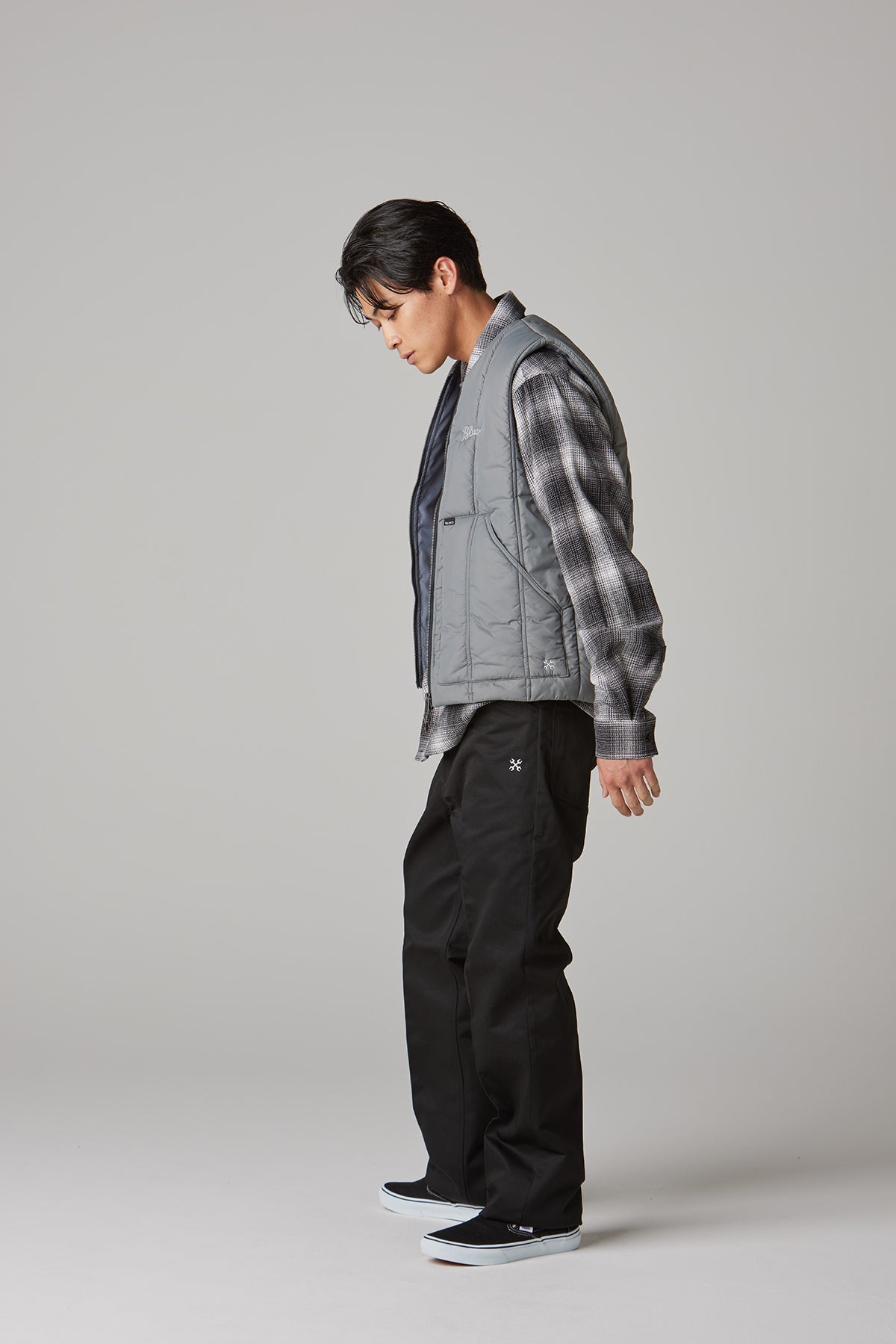 CREW NECK QUILTING VEST