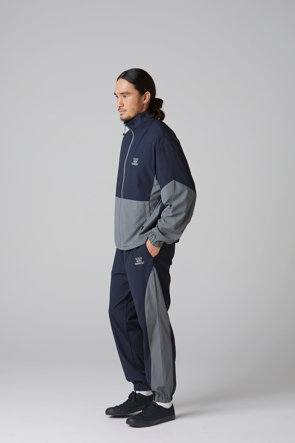 STRETCH TRACK JACKET -COMBINATION-
