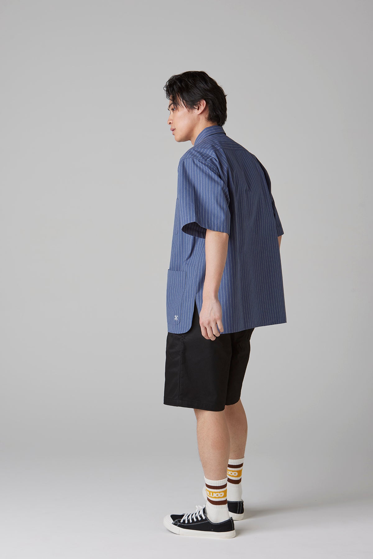 GARAGE STRIPE WORK SHIRT S/S