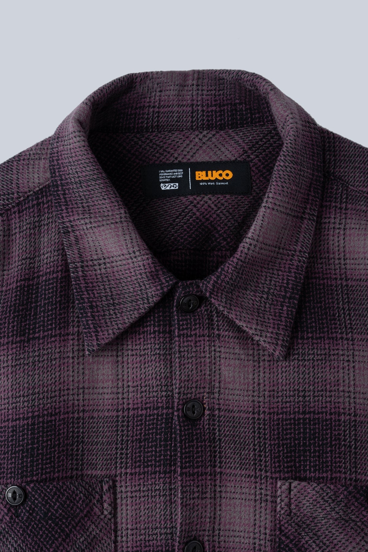 OMBRE CHECK FLANNEL SHIRT