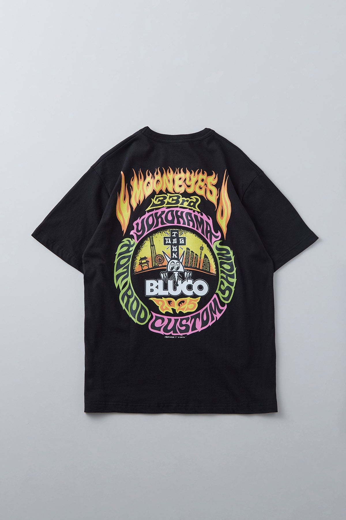 (MOONEYES x DOGTOWN x BLUCO) ポケットTシャツ -Fire-
