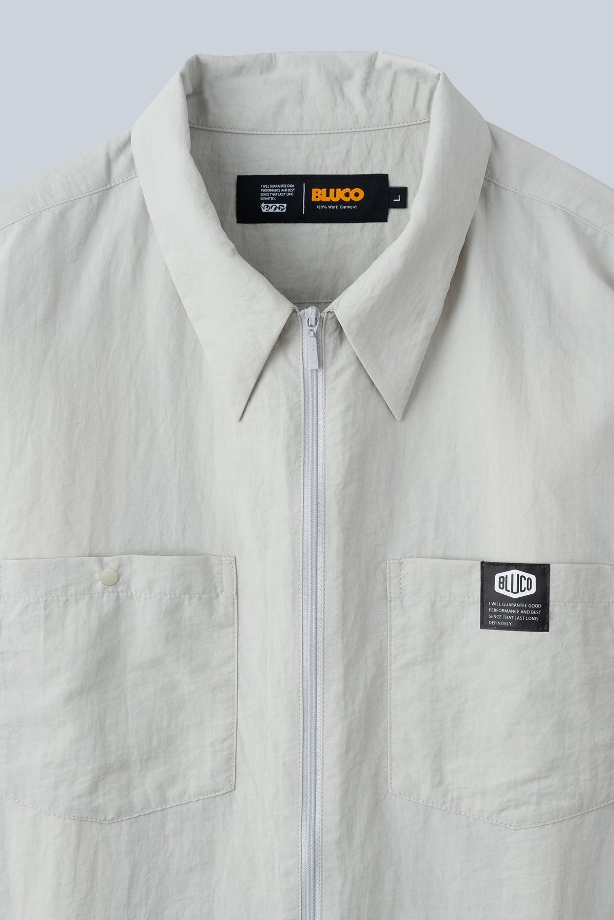 ナイロンフルジップシャツ