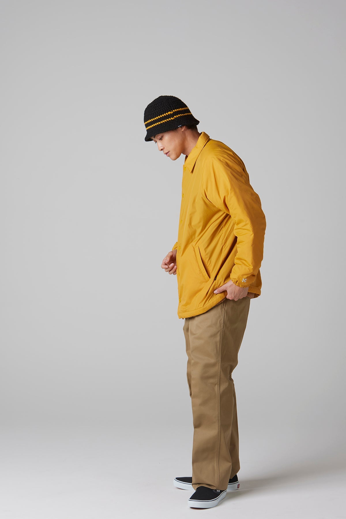 NYLON COACH JACKET -BOA LINING-