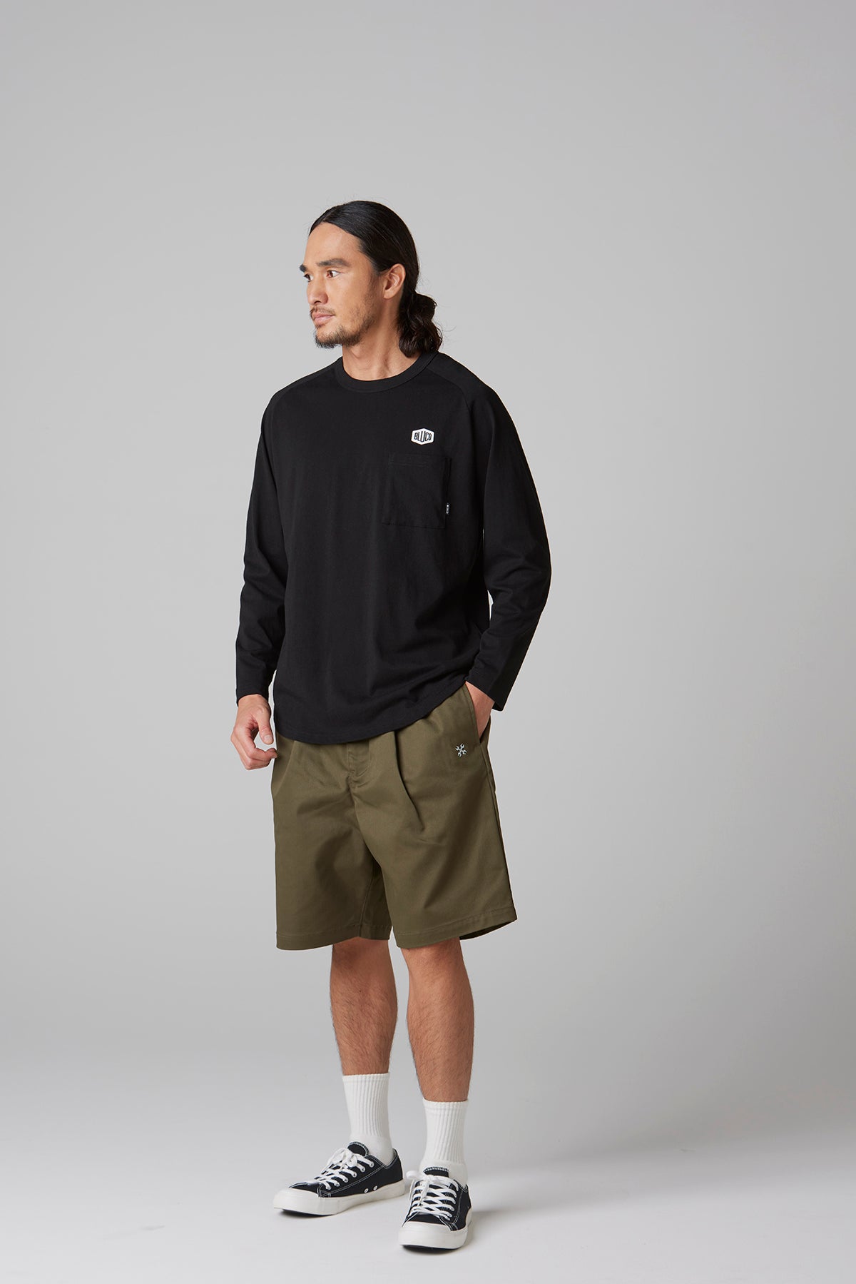 RAGLAN L/S TEE -Hex-