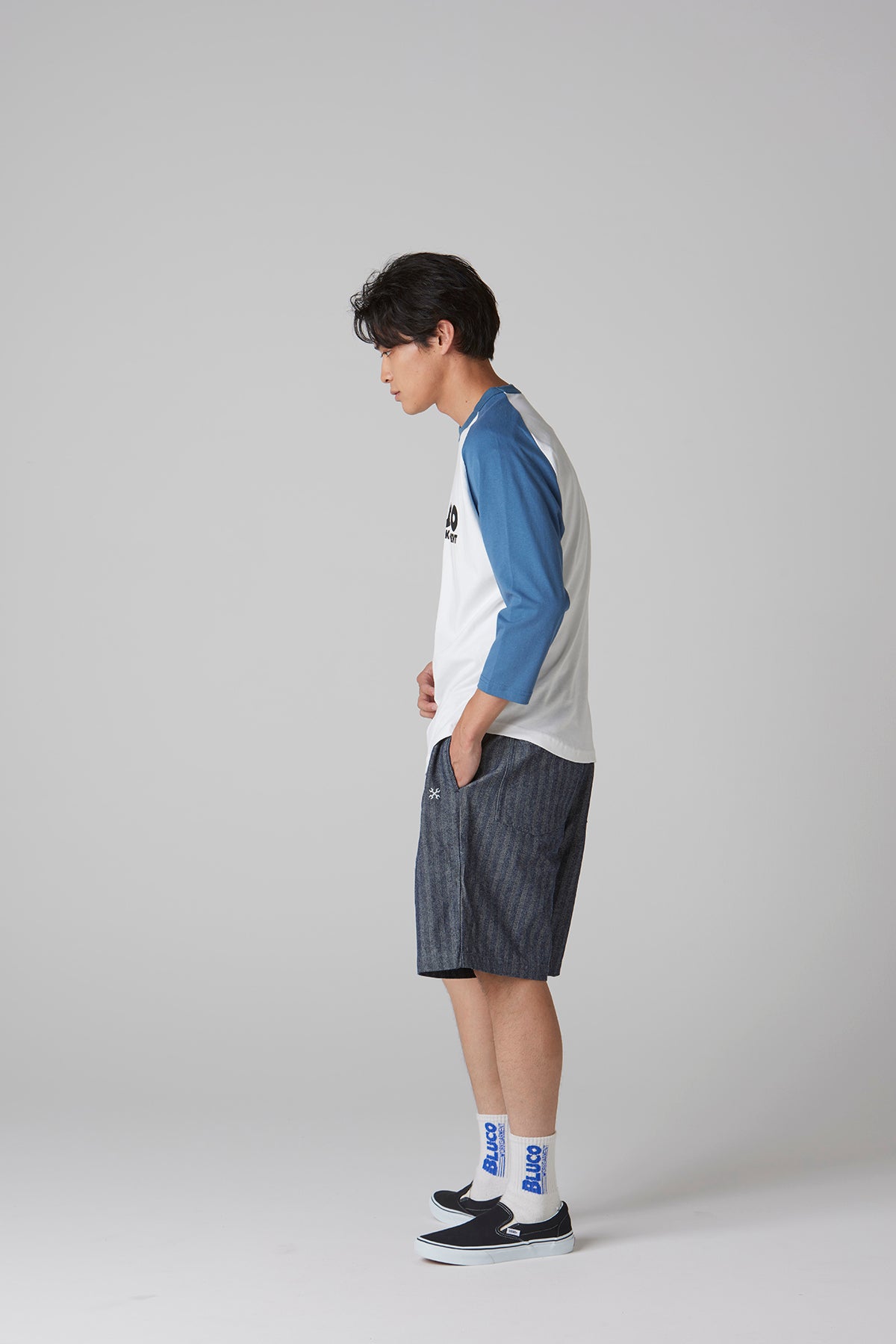 RAGLAN 3/4 TEE -BWG-