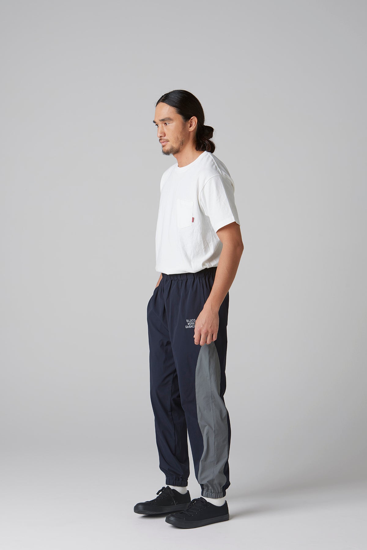 STRETCH TRACK PANTS -COMBINATION-