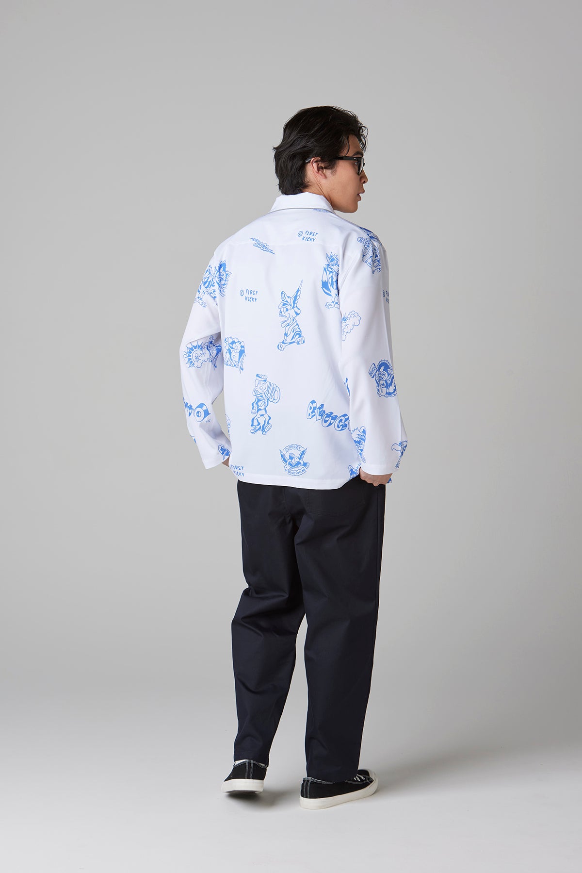 POOLSIDE SHIRT L/S -Tattoo-