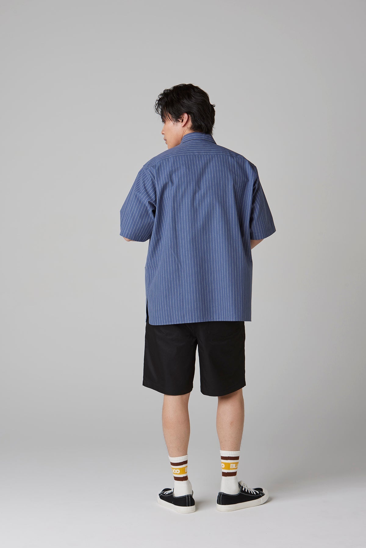 GARAGE STRIPE WORK SHIRT S/S