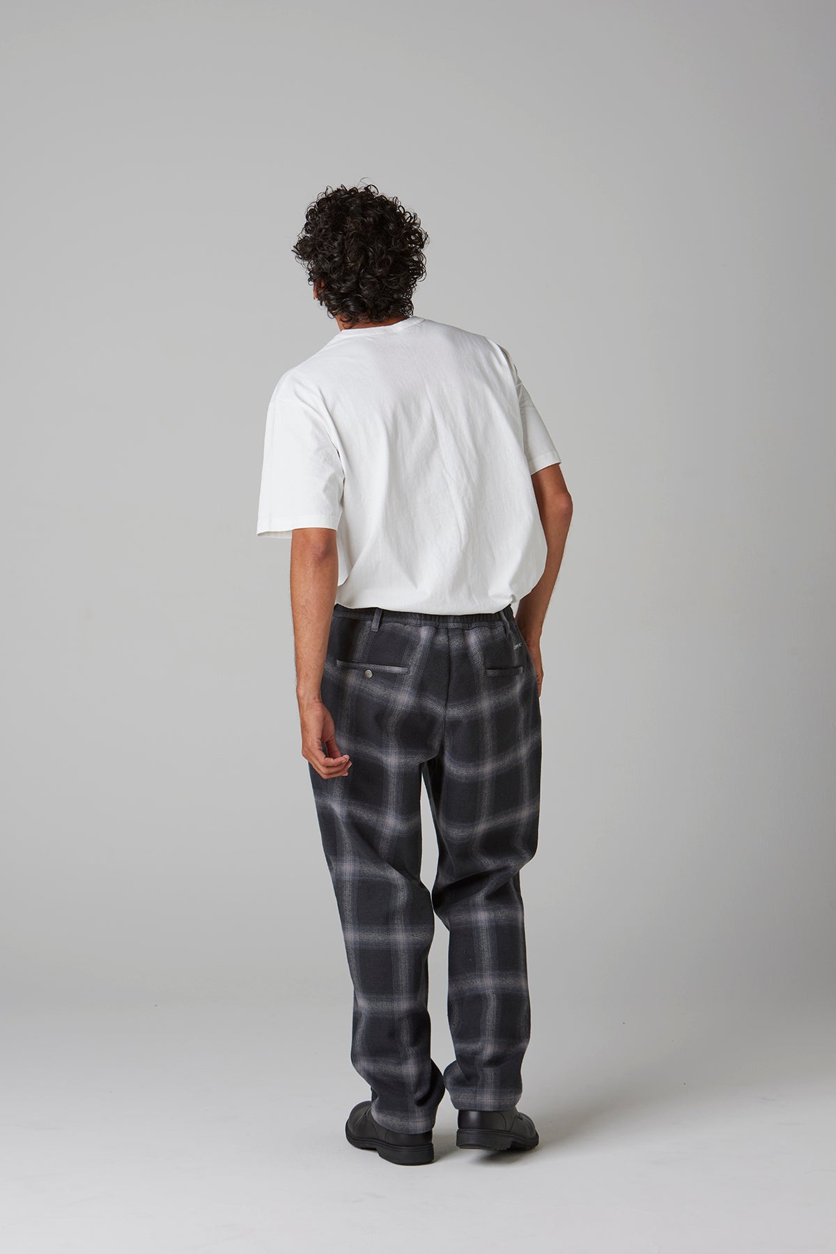 OMBRE CHECK WARM EASY PANTS
