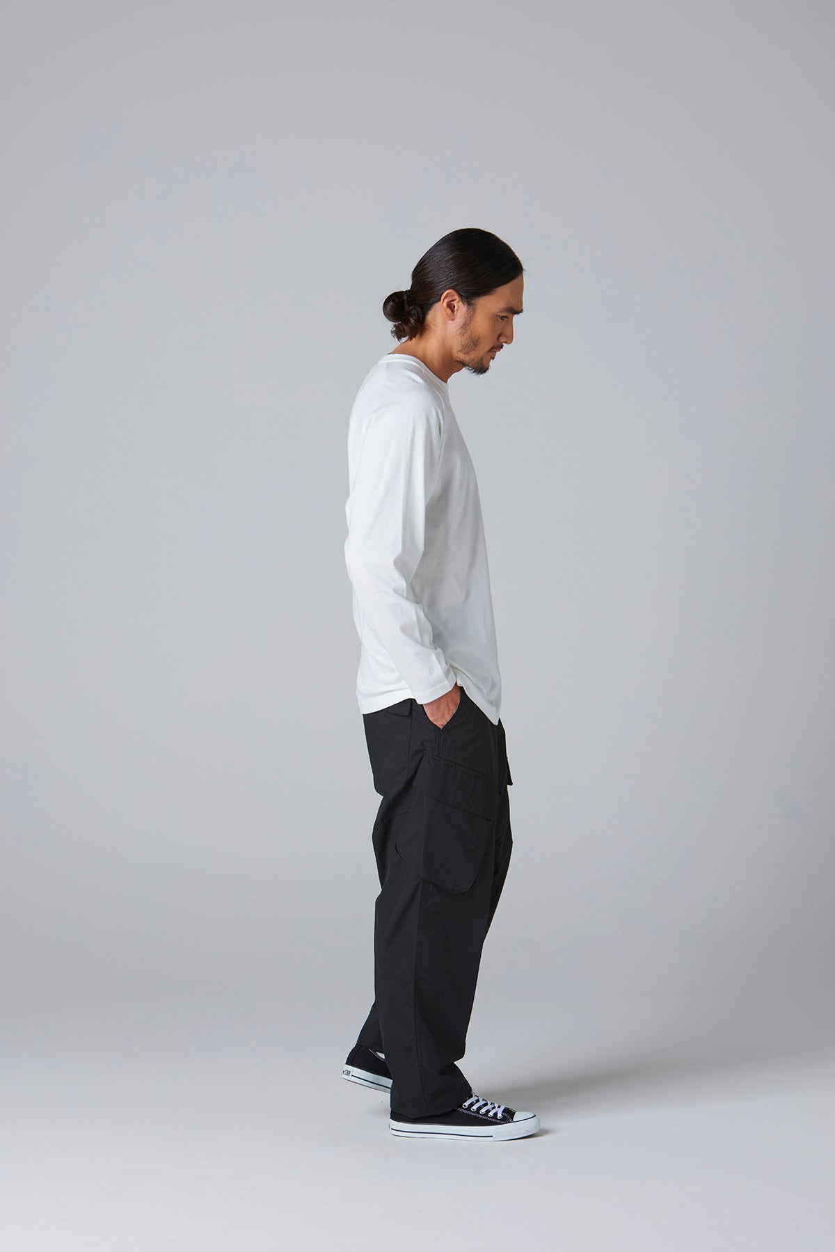 ドライコットン ラグラン ポケットTシャツ L/S -BLC-