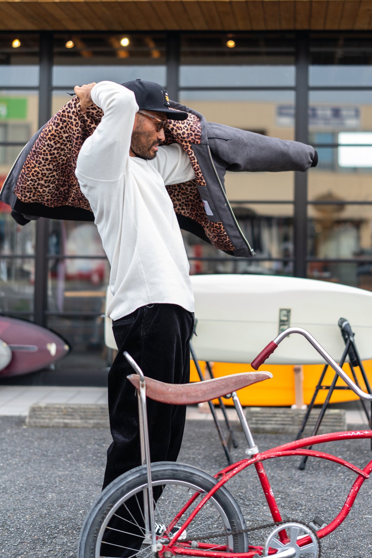 (PANTYDROPPER×BLUCO) シンセティックレザー アクティブジャケット