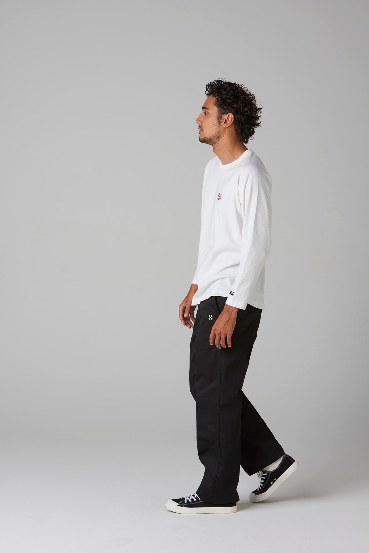 HEAVY DRY COTTON RAGLAN L/S TEE -Champ-