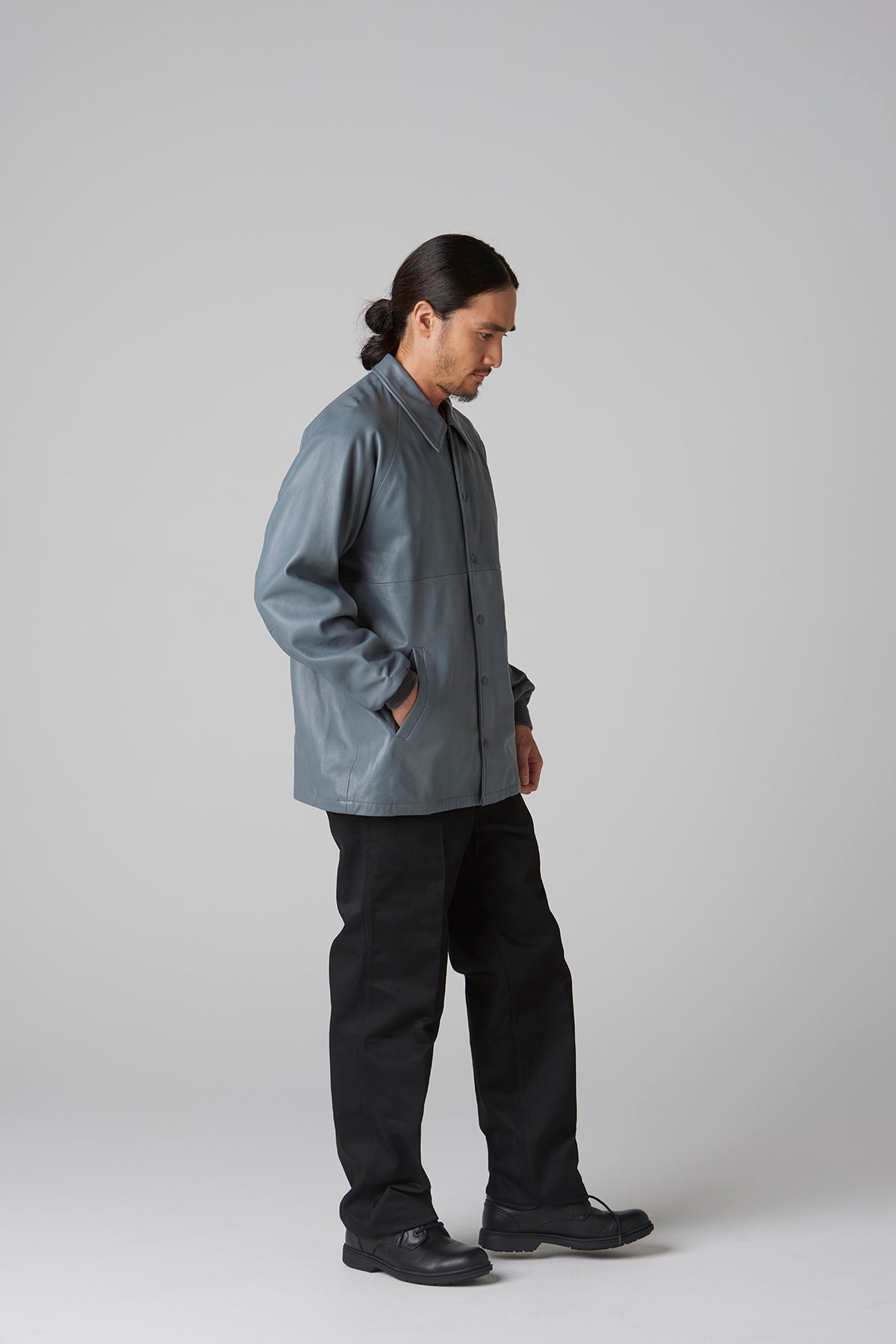 LEATHER COACH JACKET