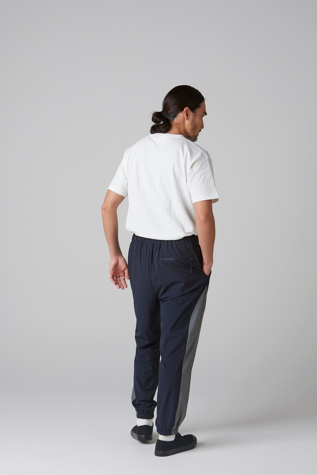 STRETCH TRACK PANTS -COMBINATION-