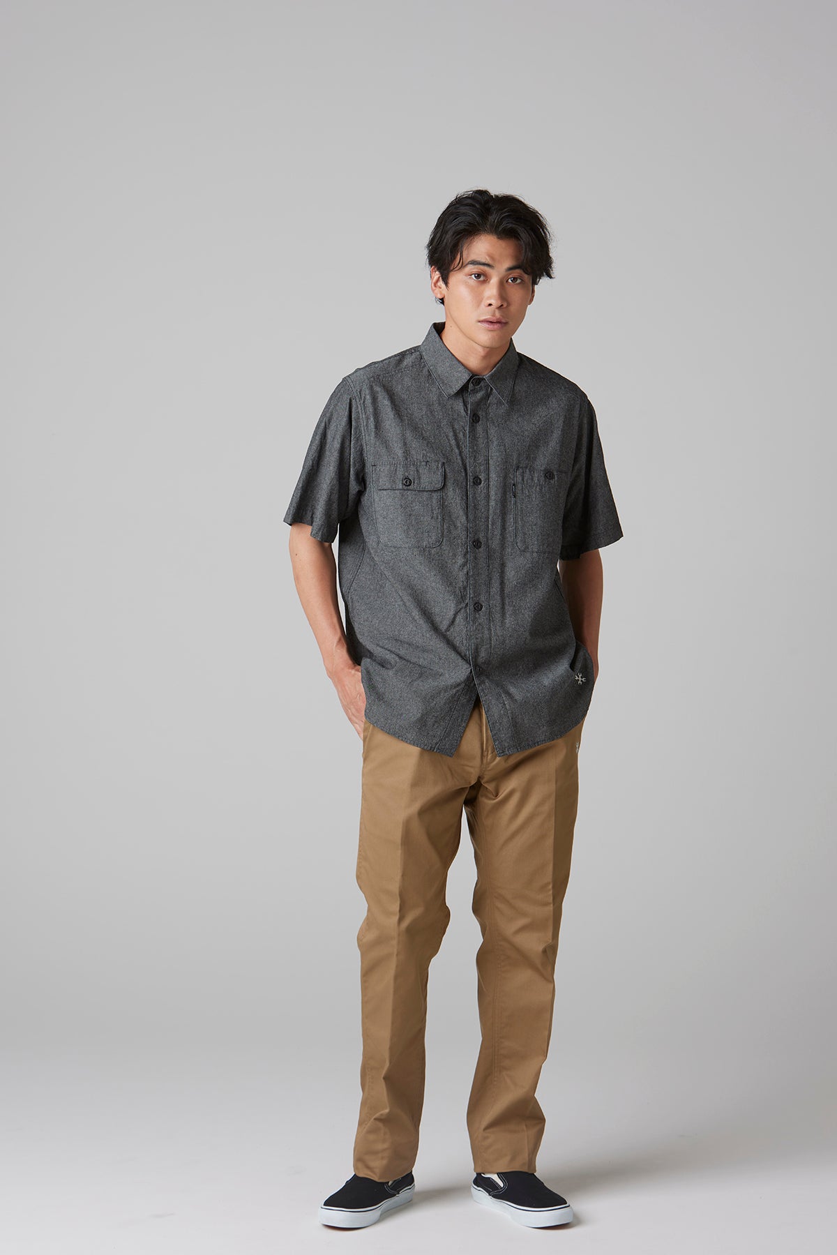 CHAMBRAY WORK SHIRT S/S