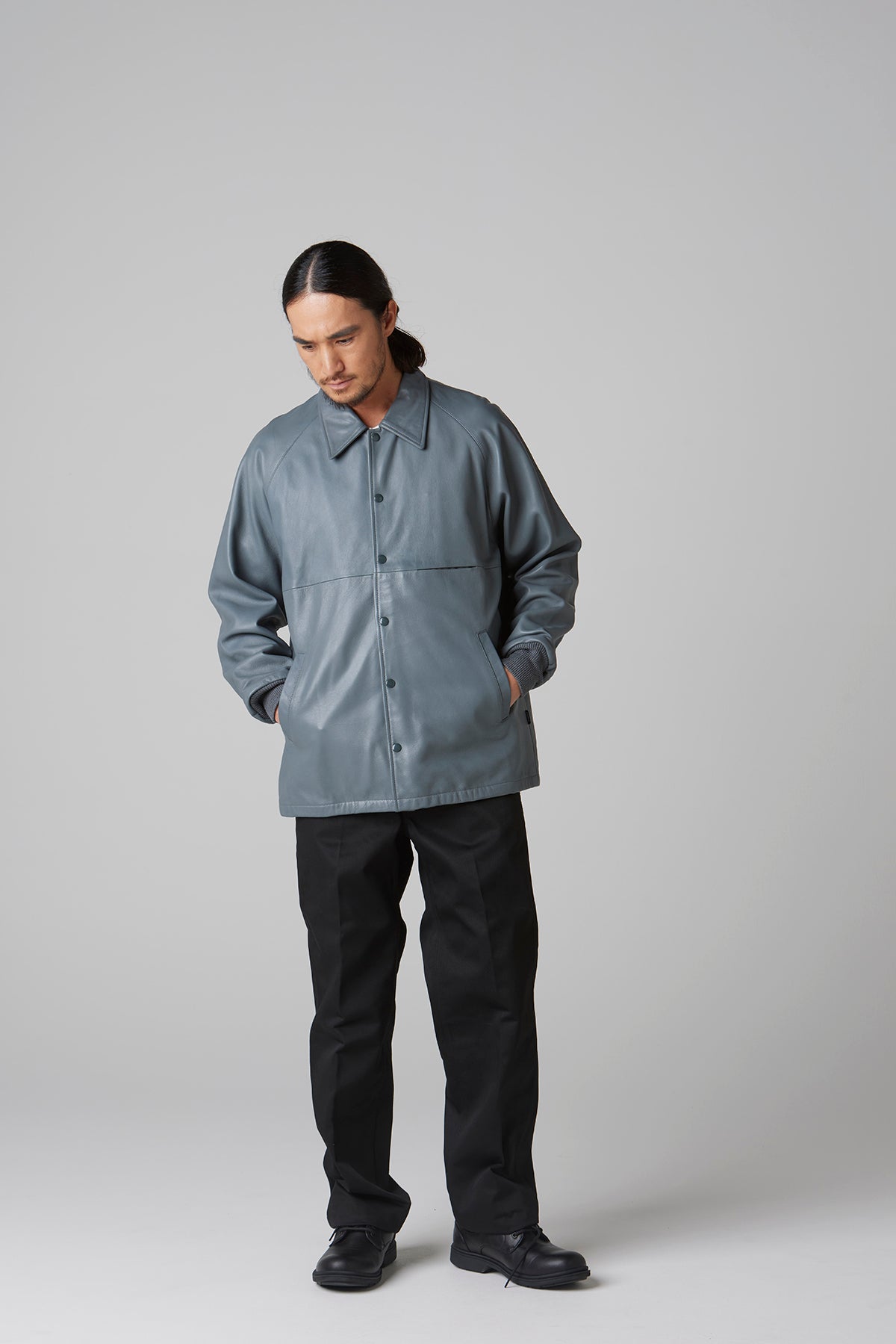 LEATHER COACH JACKET