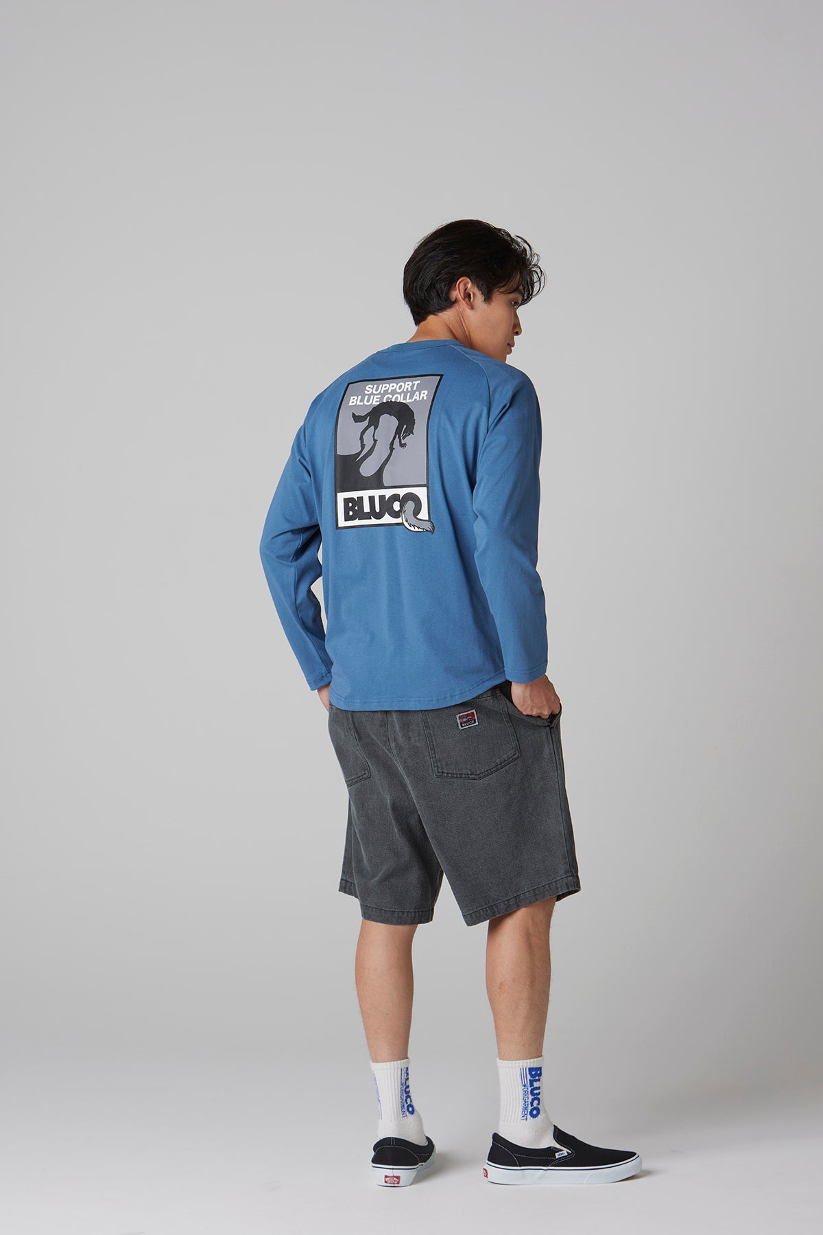 RAGLAN L/S TEE -Wolf-