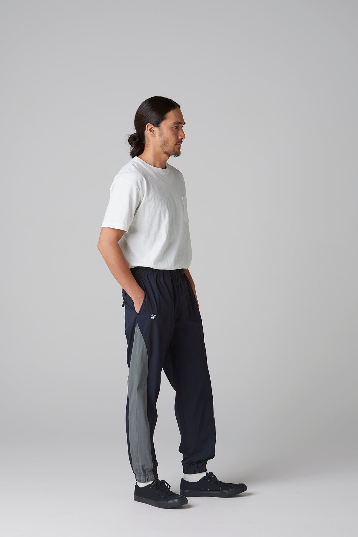 STRETCH TRACK PANTS -COMBINATION-