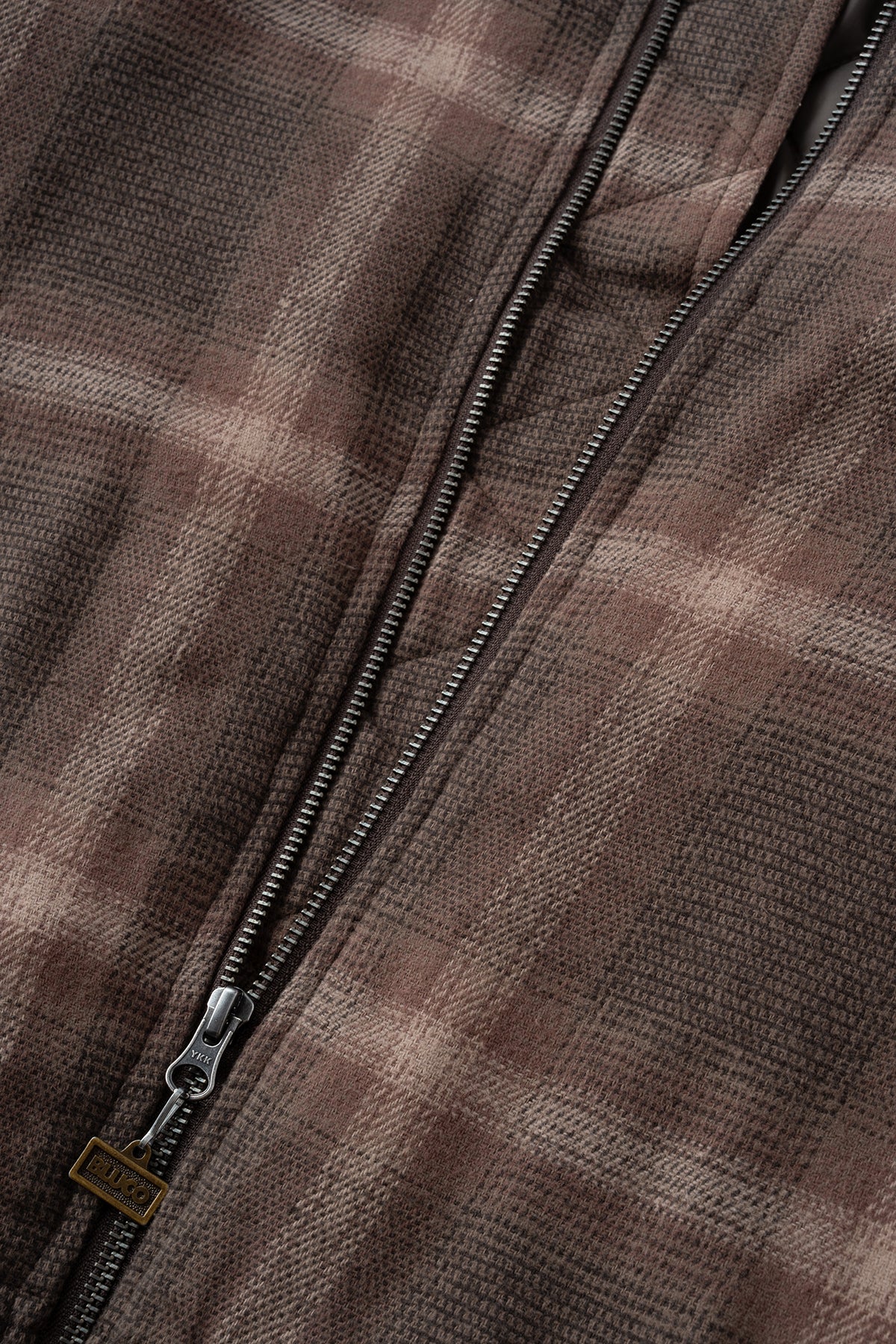 OMBRE CHECK BOMBER JACKET