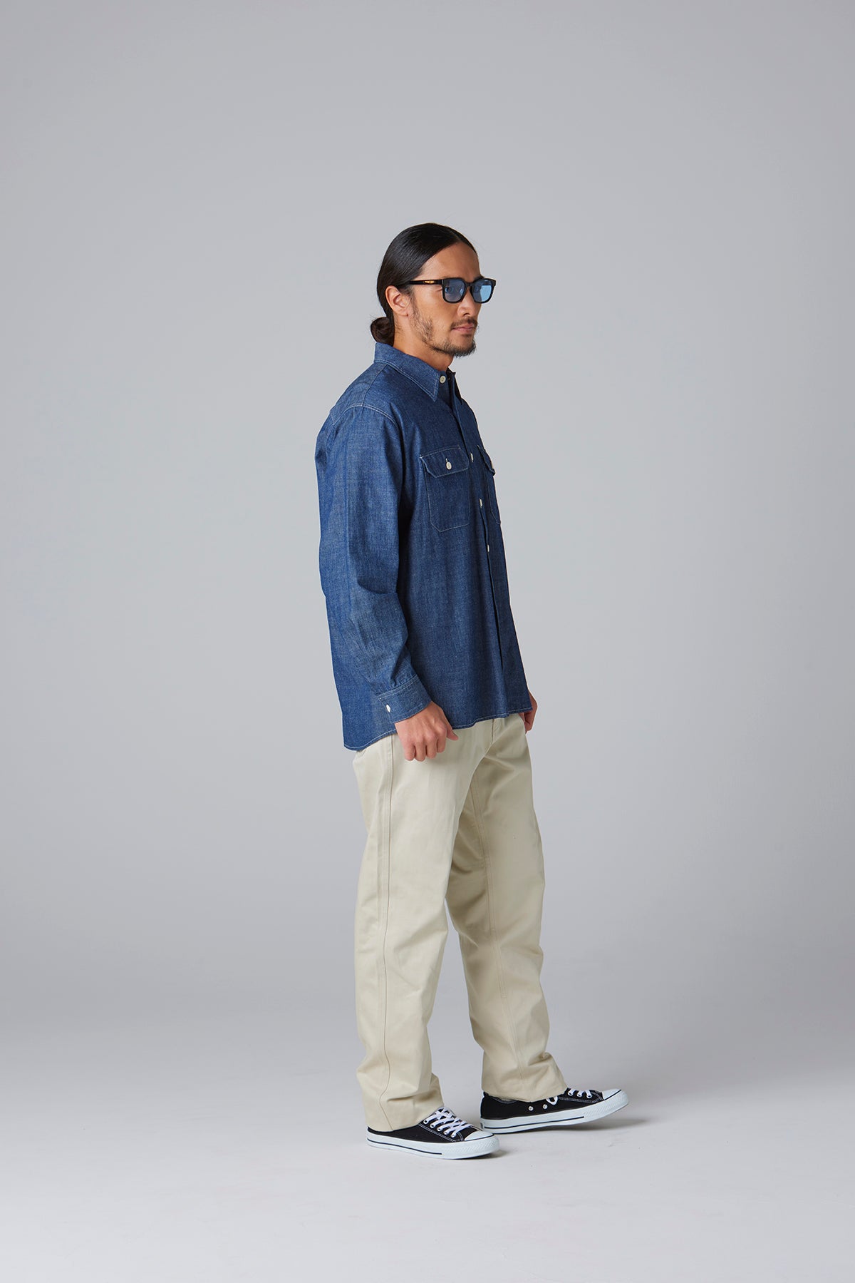 シャンブレーワークシャツ L/S