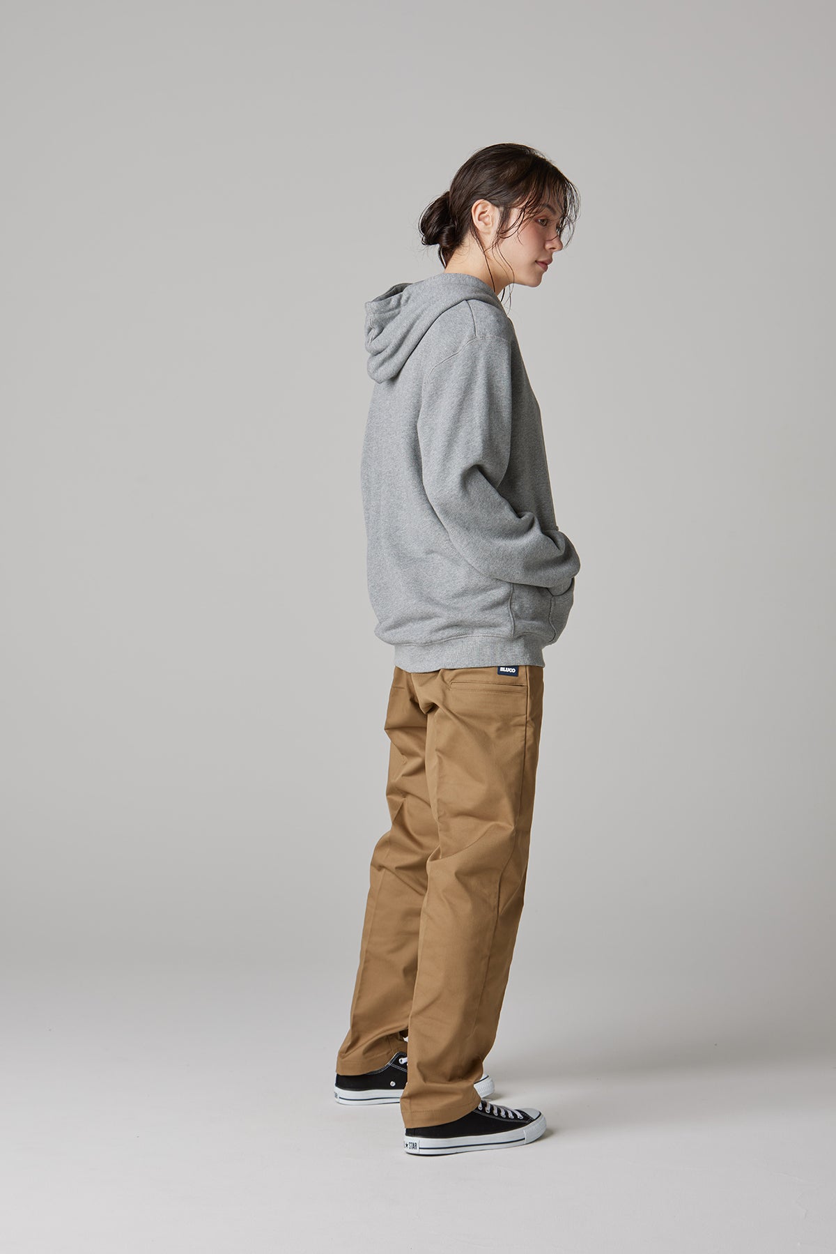 HEAVY PILE  SWEAT ZIP HOODIE -EMB-