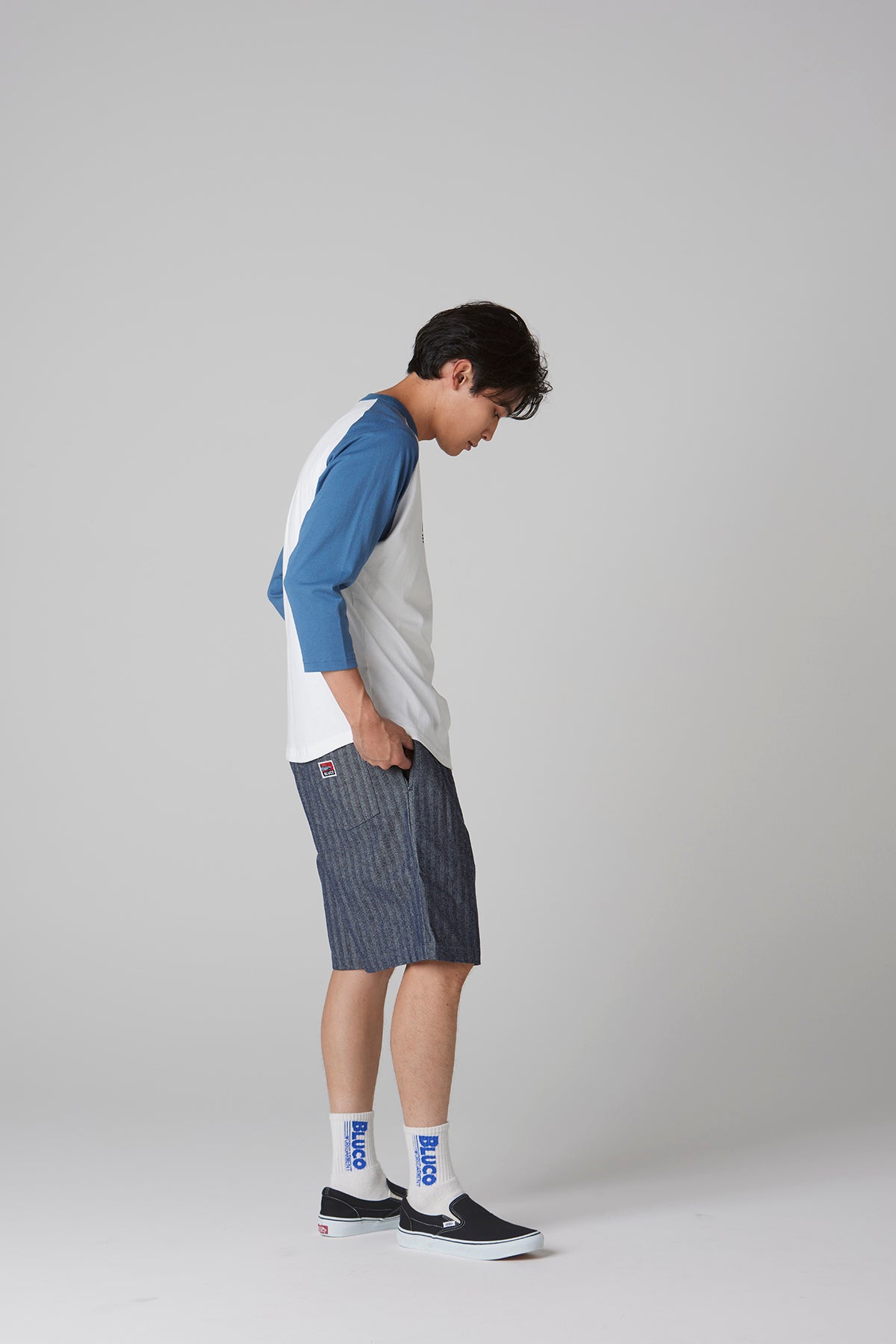 RAGLAN 3/4 TEE -BWG-