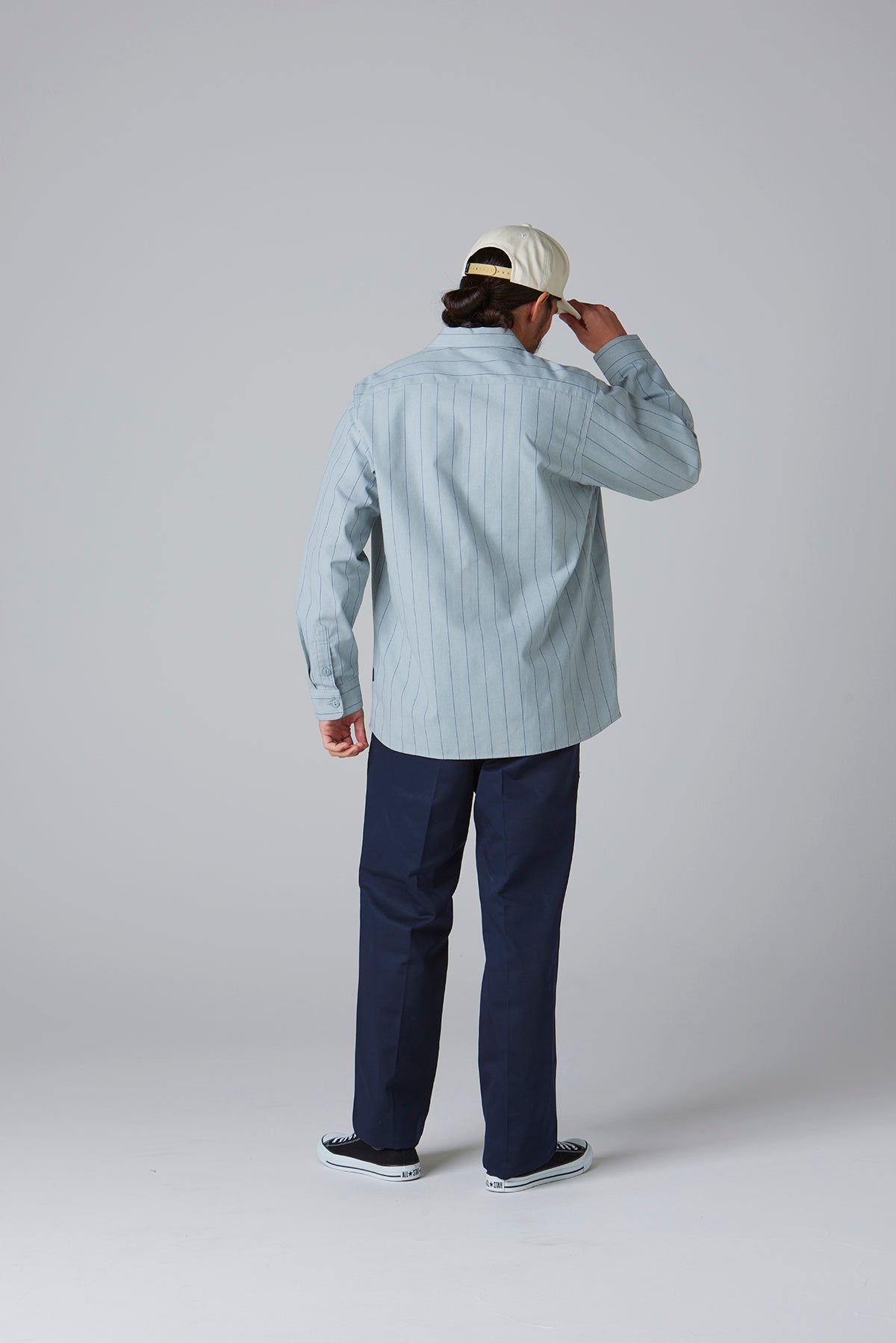 スタンダードワークシャツ L/S -Stripe-