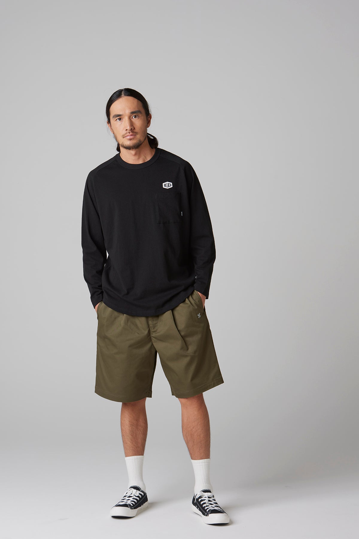 RAGLAN L/S TEE -Hex-