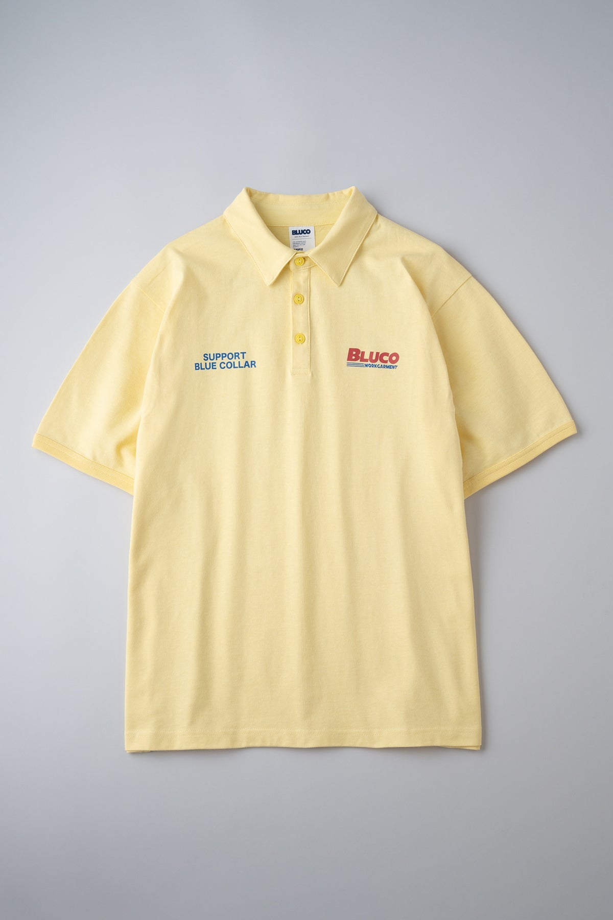 HEAVY DRY COTTON POLO NECK TEE -BWG-