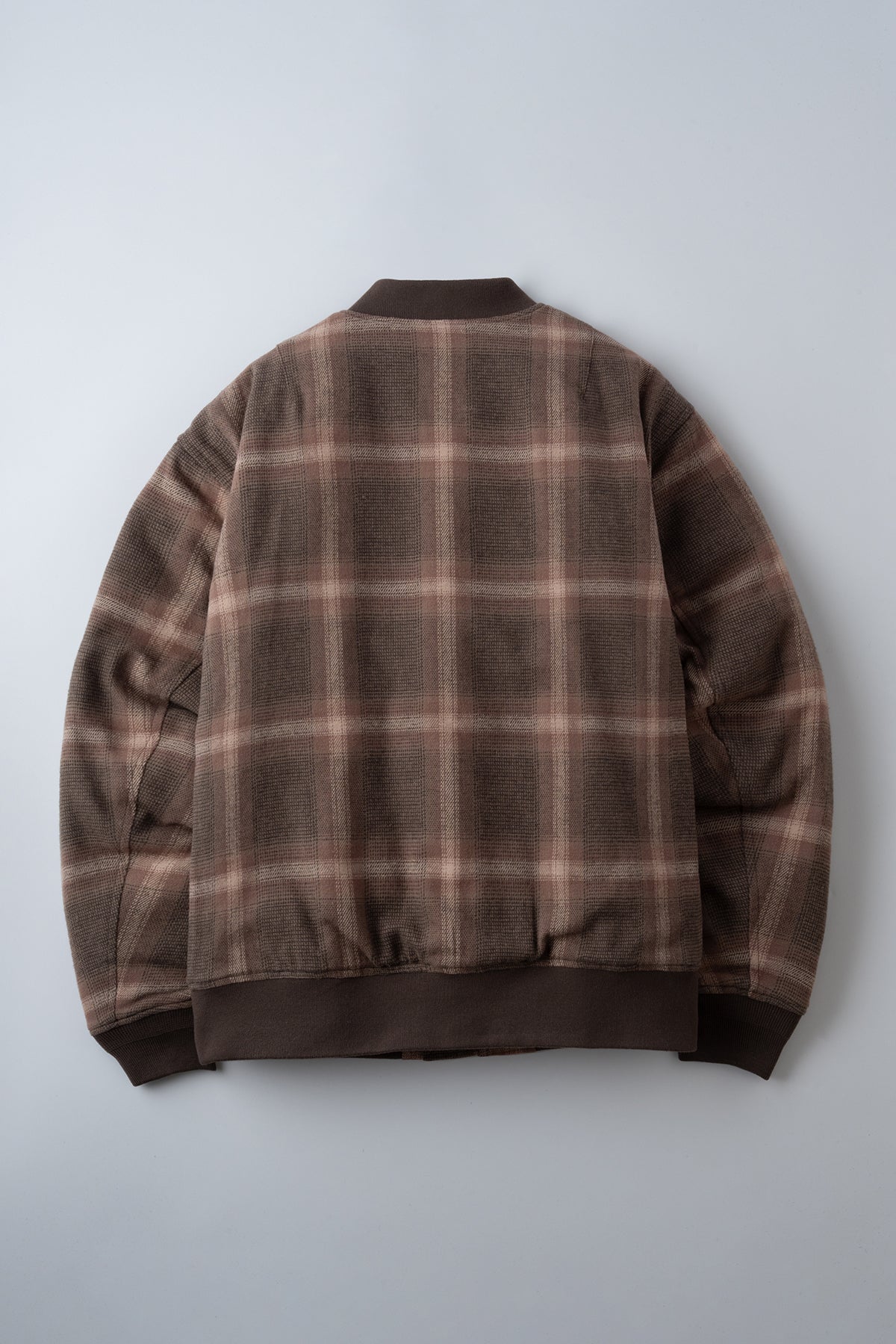 OMBRE CHECK BOMBER JACKET