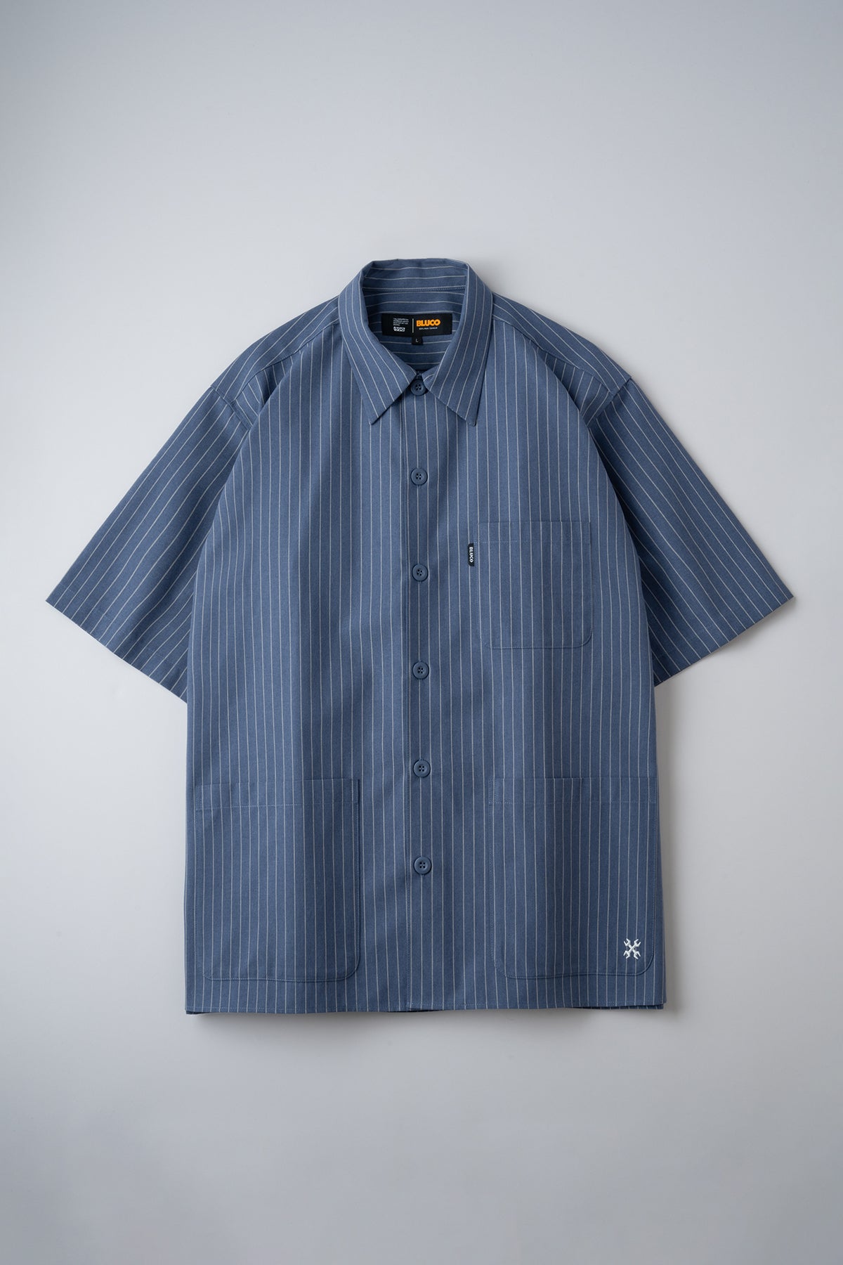 GARAGE STRIPE WORK SHIRT S/S