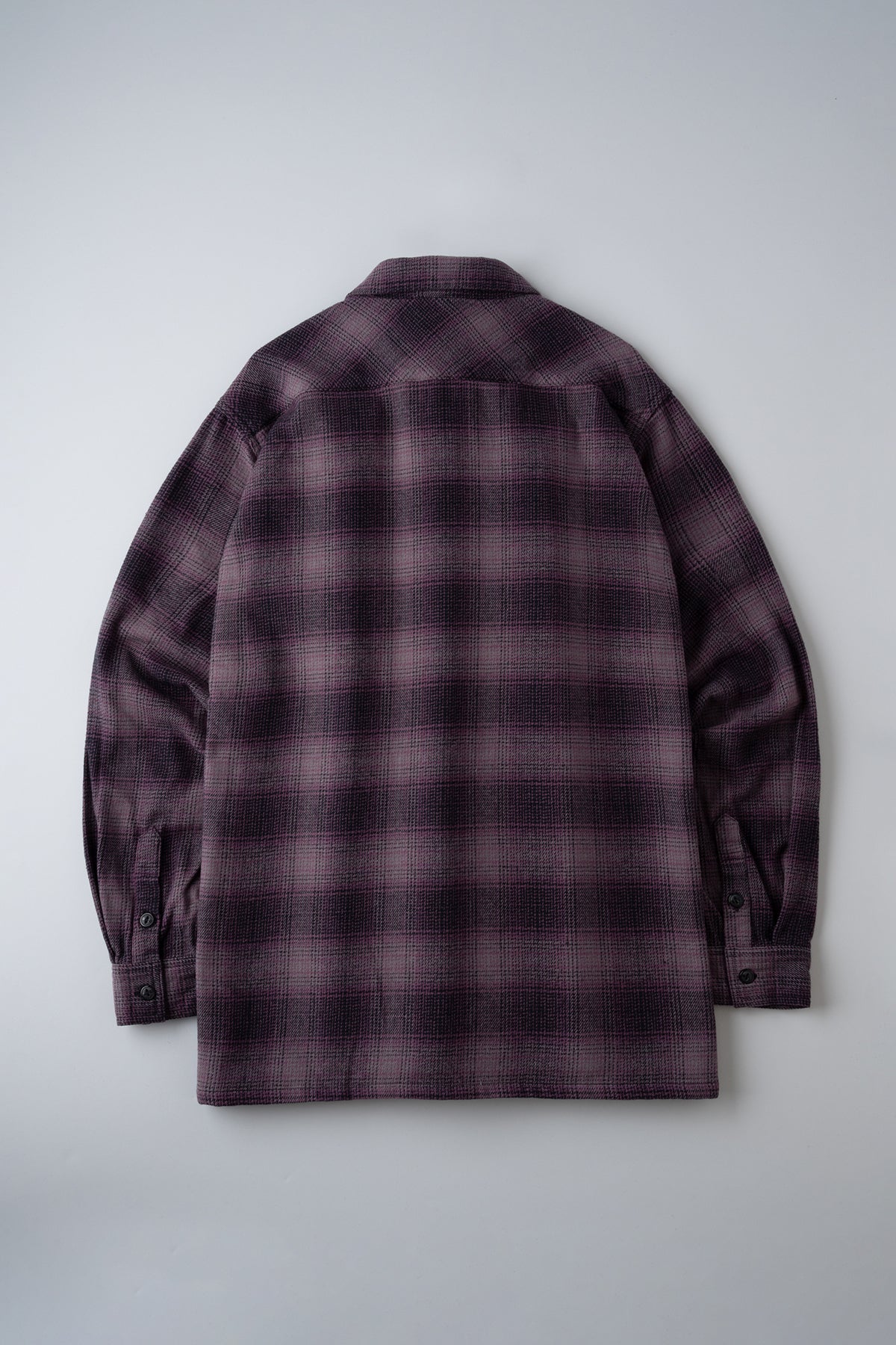OMBRE CHECK FLANNEL SHIRT