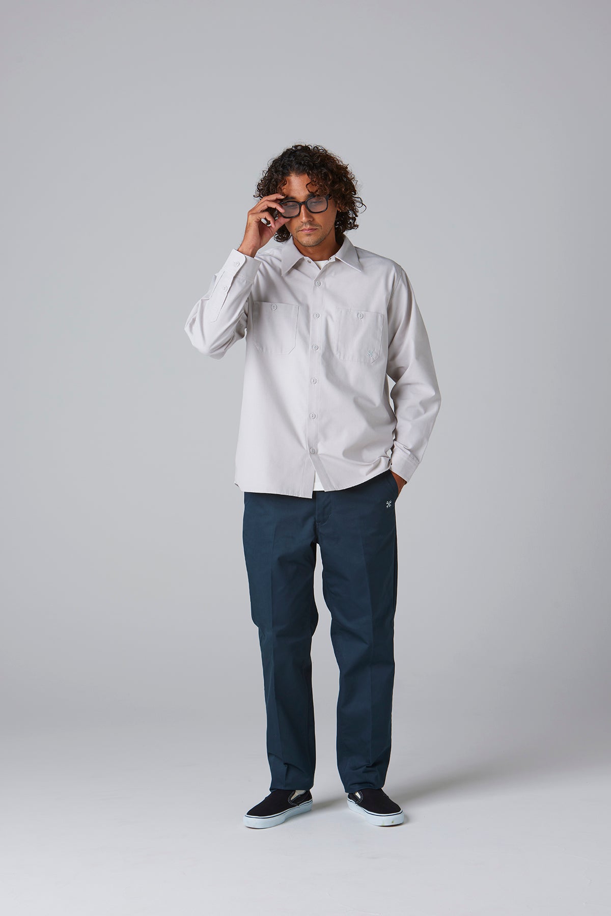 スタンダードワークシャツ L/S -Solid-