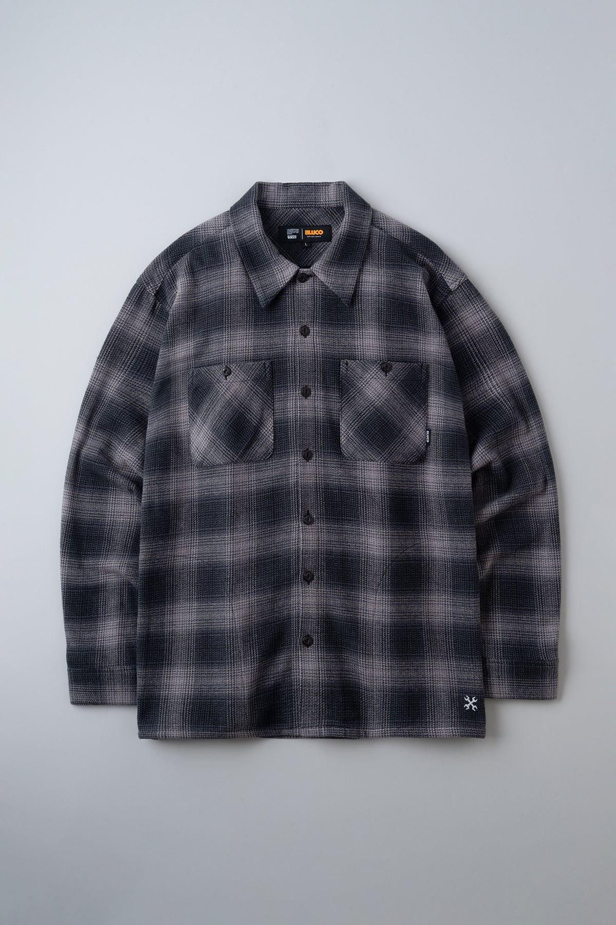 OMBRE CHECK FLANNEL SHIRT
