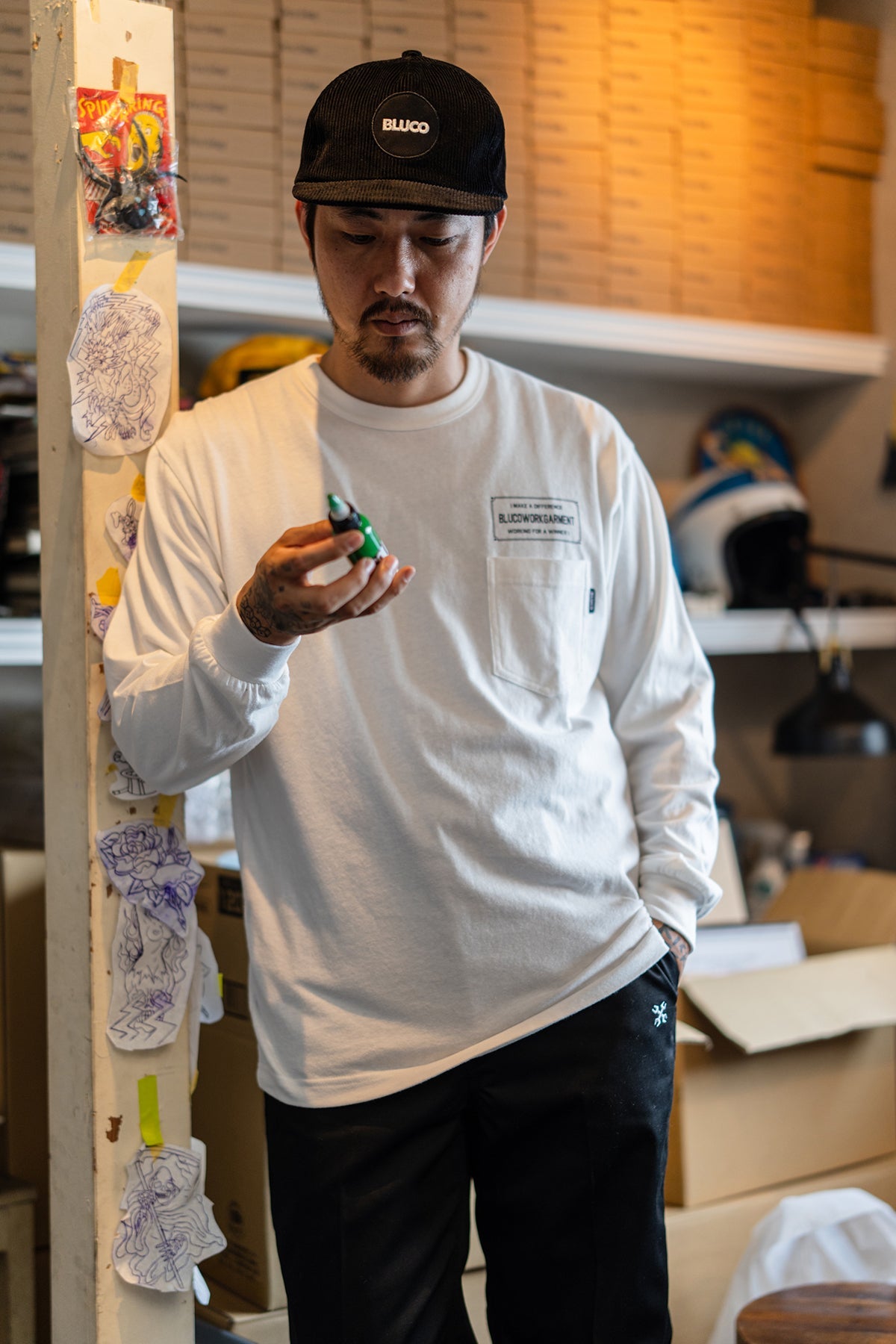 ポケット L/S Tシャツ -Ticket-