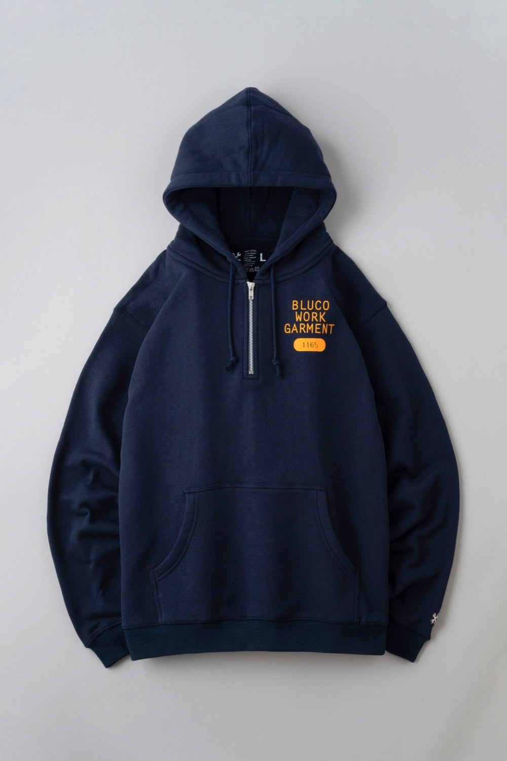 HEAVY PILE  SWEAT HALF ZIP HOODIE -1165-