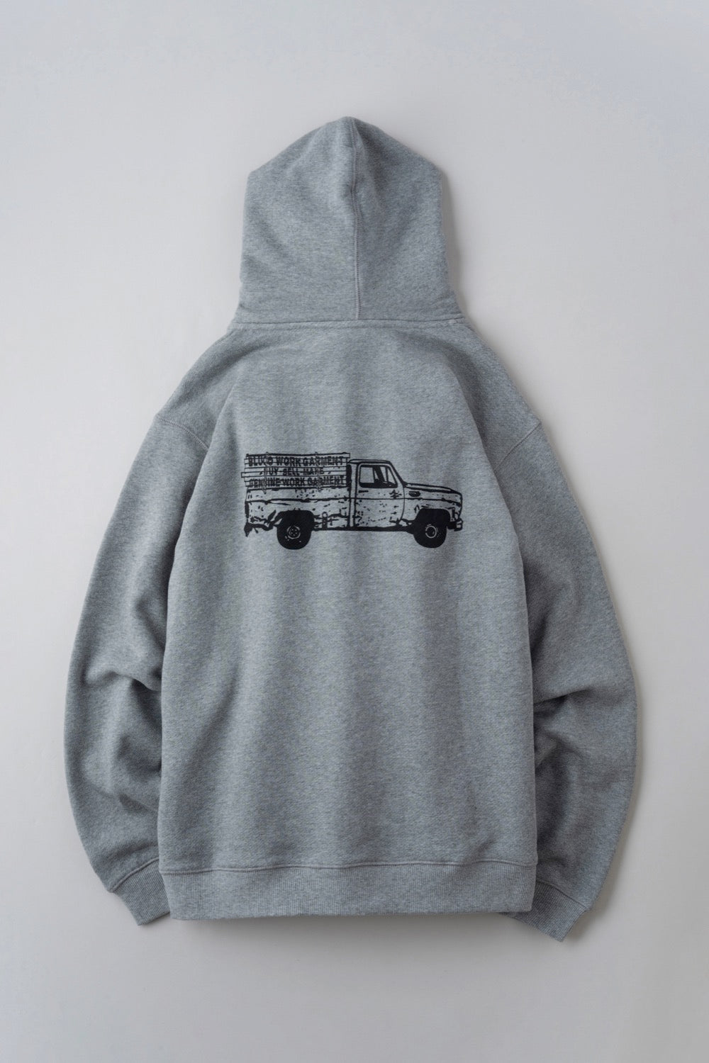 HEAVY PILE  SWEAT ZIP HOODIE -Truck-